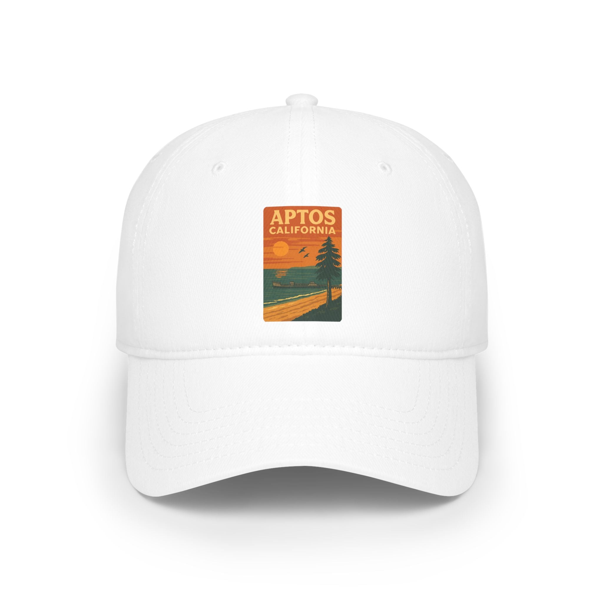 Aptos California Sunset - 100% Cotton Baseball Cap