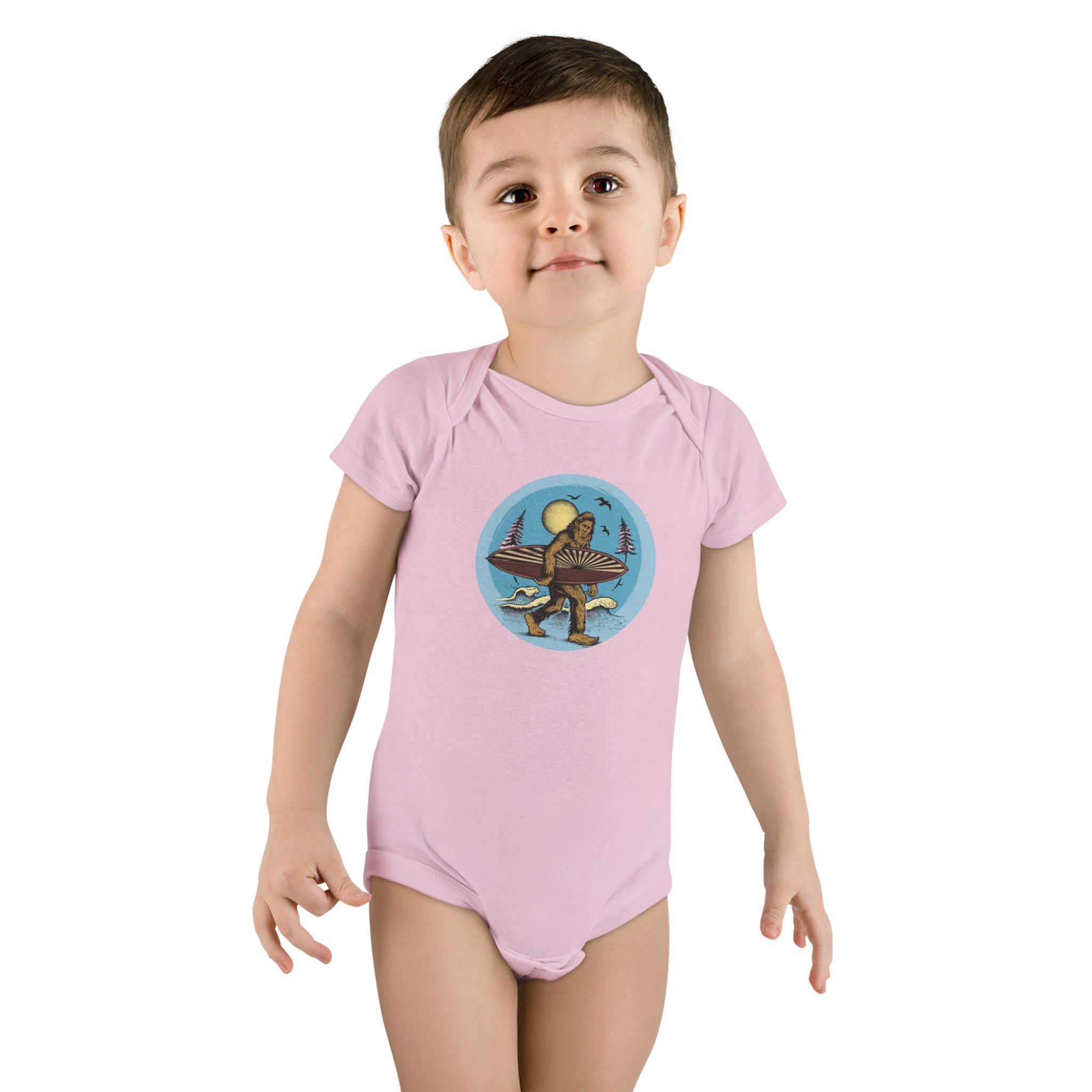 Ventana Surfsquatch by Thiago Bianchini baby cotton onesie image 15
