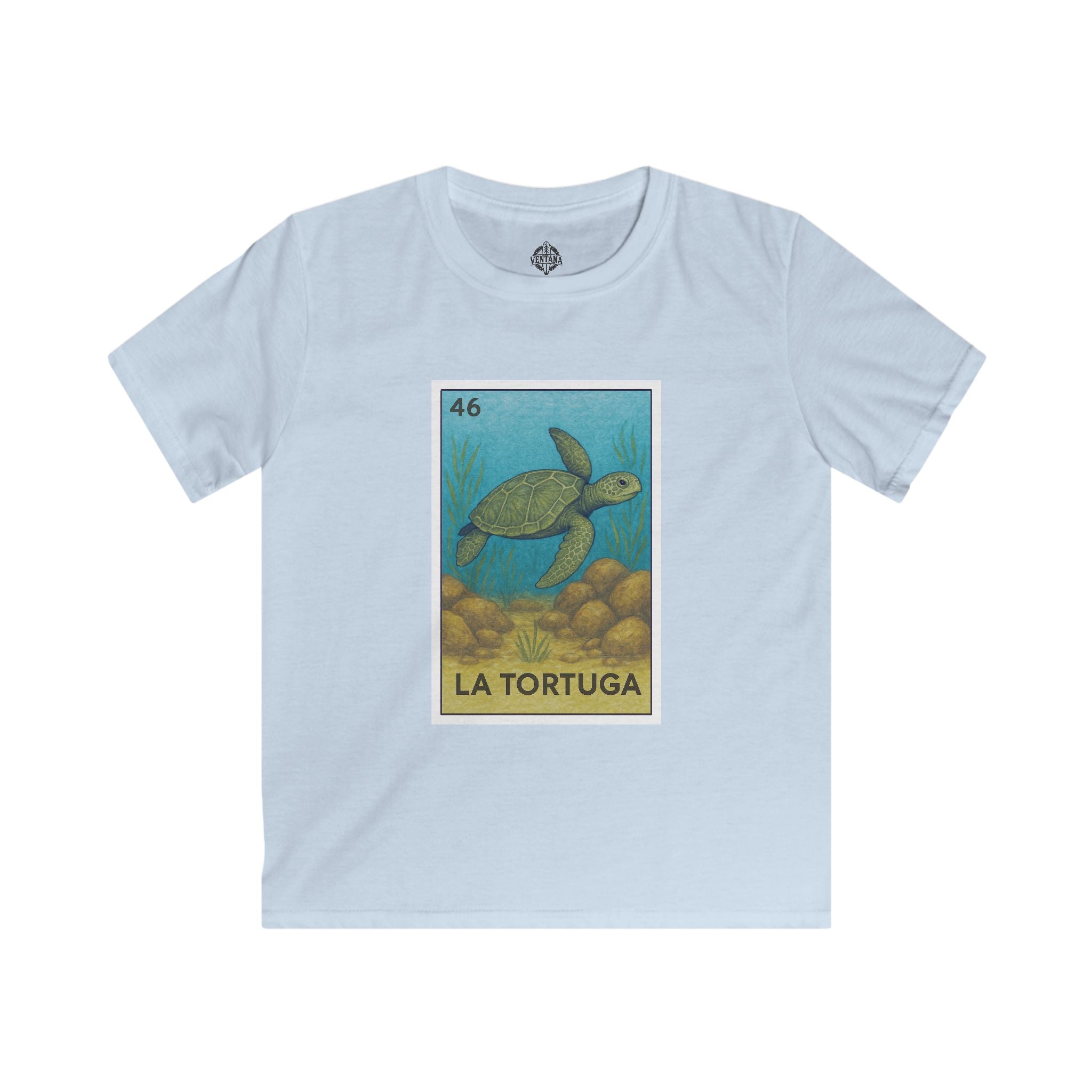 Turtle Lotería kids soft style t-shirt image 2