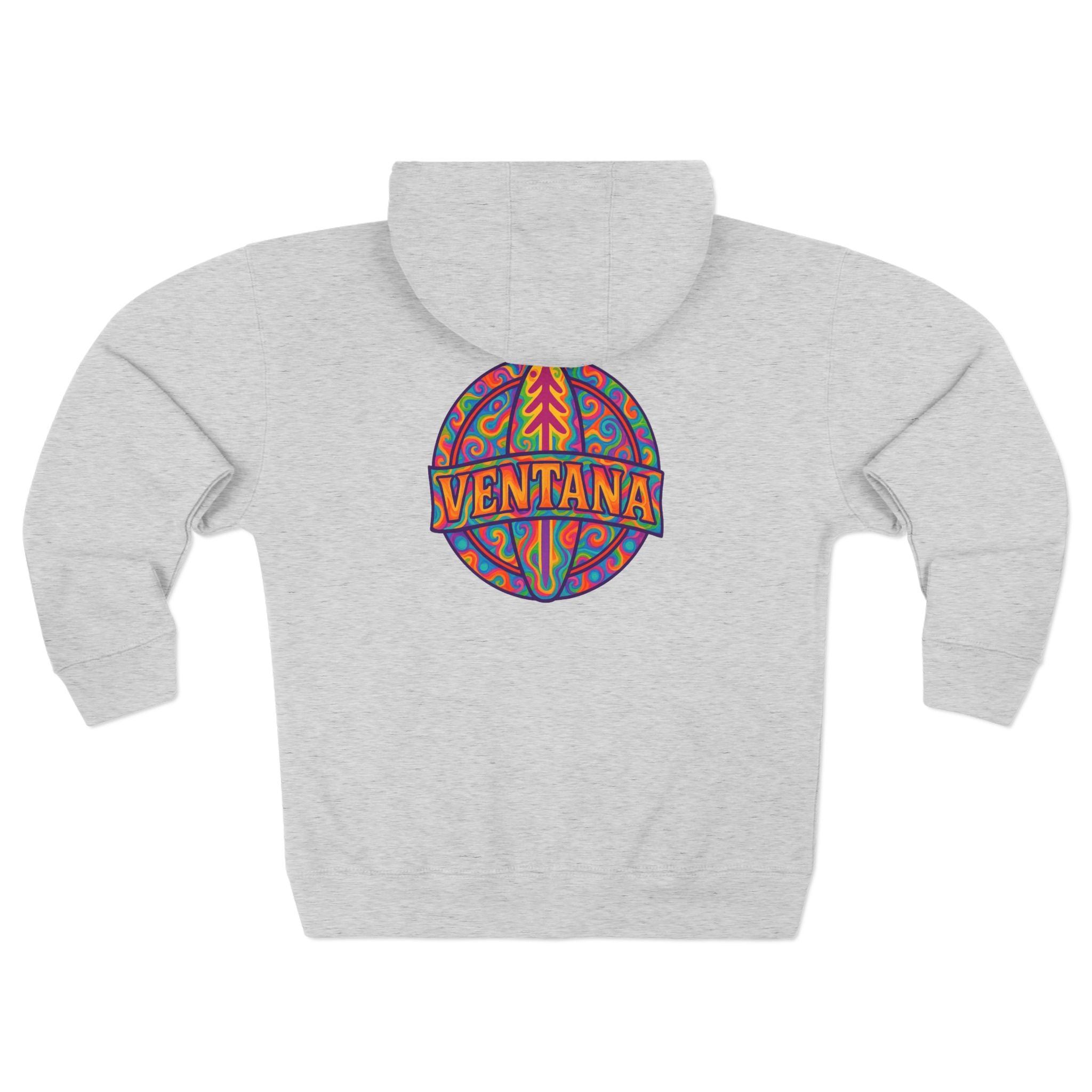 Ventana Psychedelic Treefish Logo zip fleece hoodie image 7