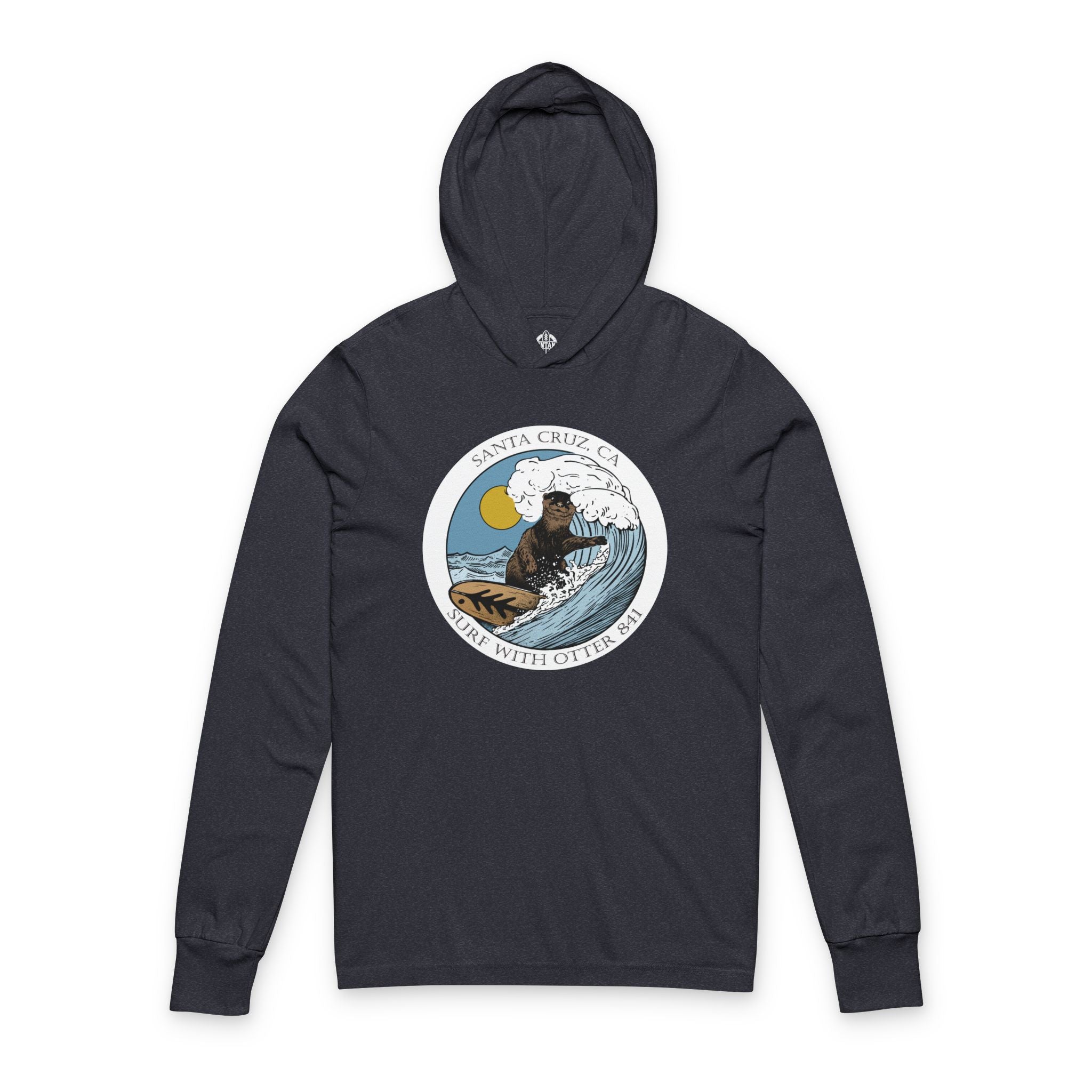 Otter 841 by Thiago Bianchini cotton hooded long sleeve t-shirt image 1