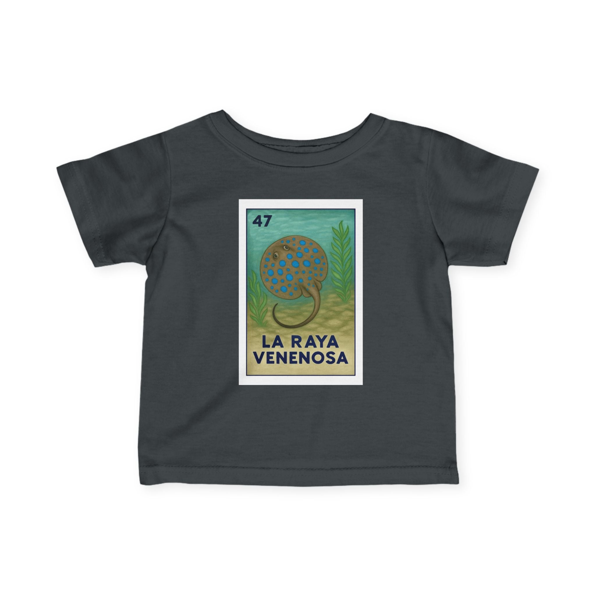 Stingray Lotería infant cotton t-shirt image 11
