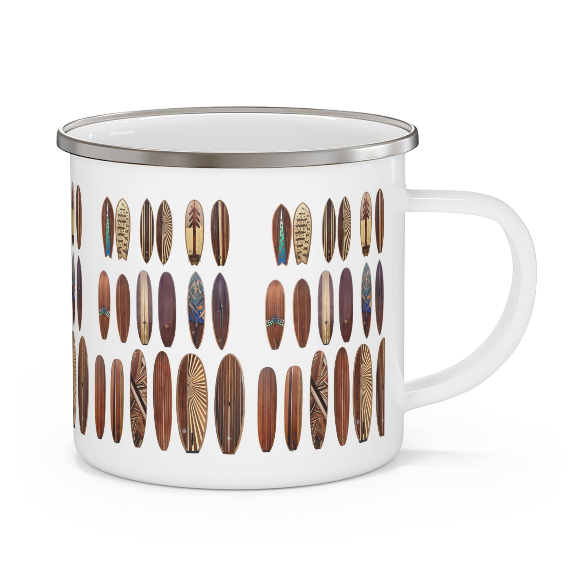 Ventana Wooden Surfboards Enamel Camping Mug (12oz Small)
