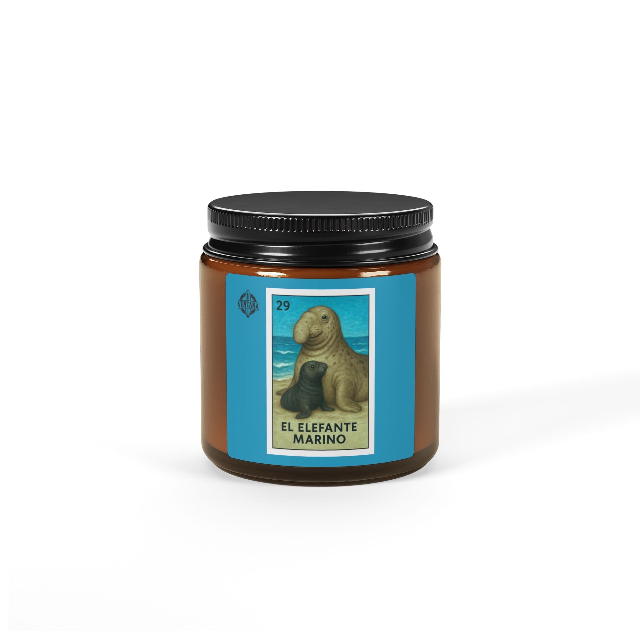 Elephant Seal Lotería - Scented Soy Candle (El Elefante Marino)
