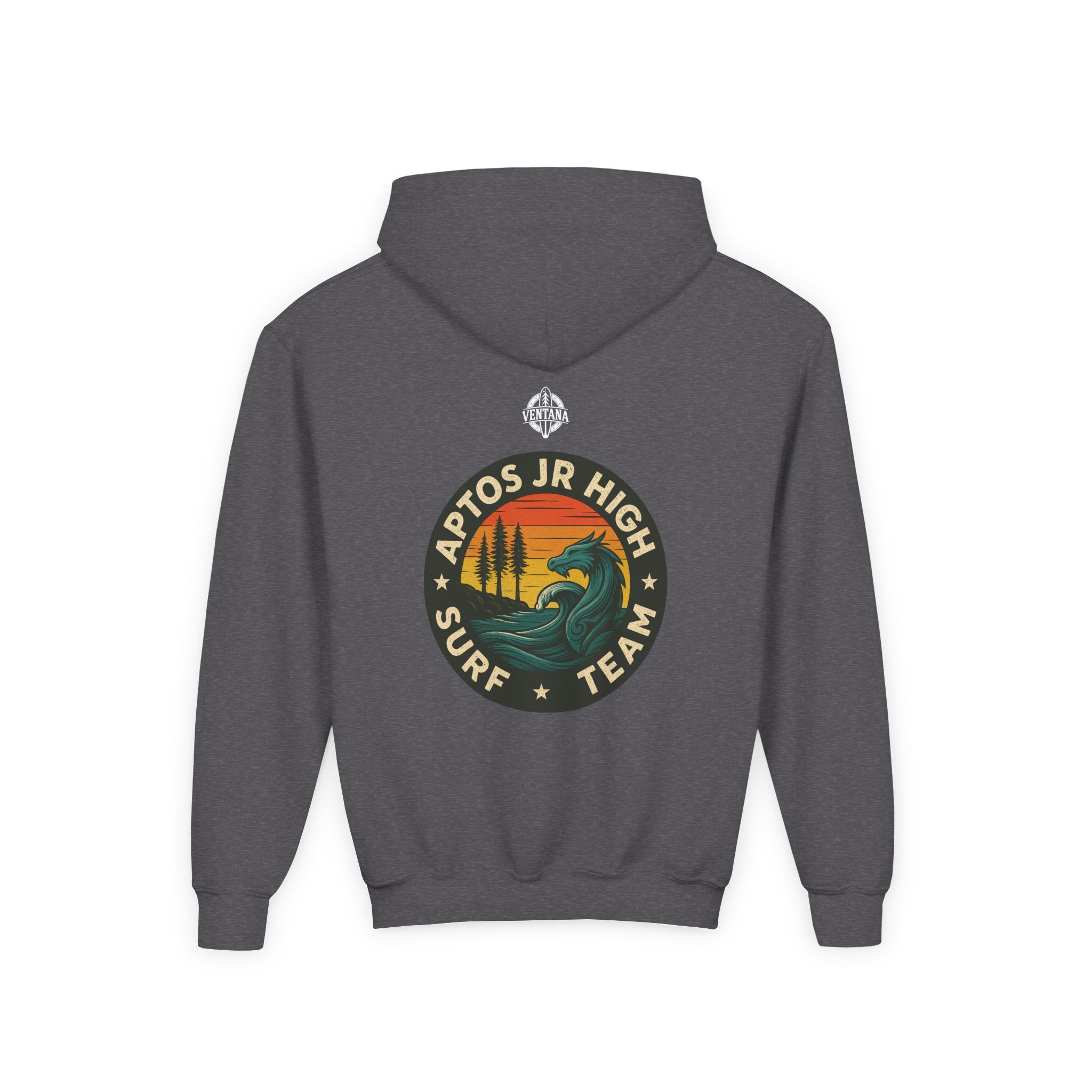Aptos Jr High Surf Team Youth Pull-Over Hoodie - Heavy Blend Sweatshirt