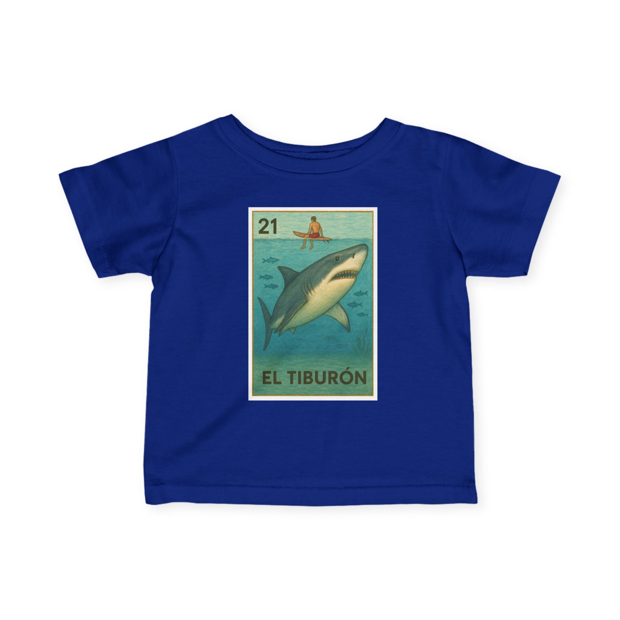 Shark Lotería infant cotton t-shirt image 12