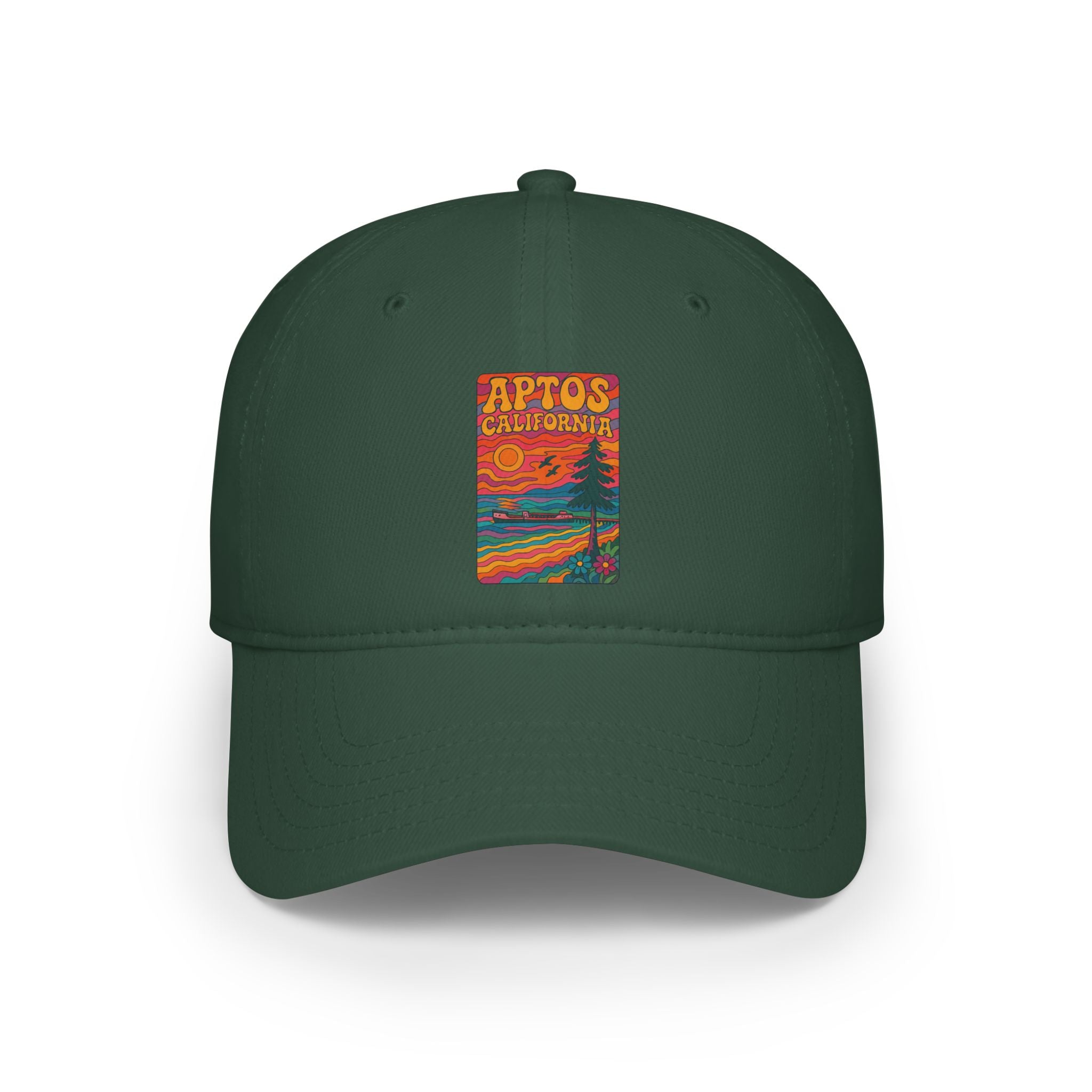 Aptos California Psychedelic - 100% Cotton Baseball Cap