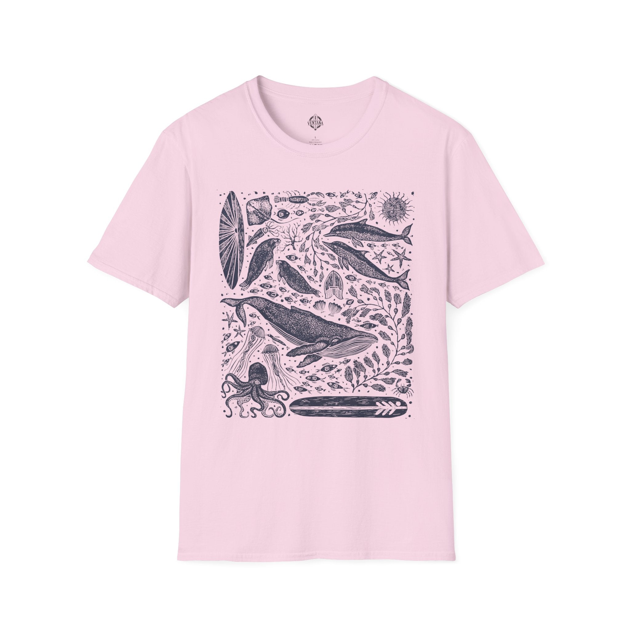 Ventana Marine Life by Lili Arnold cotton t-shirt image 15