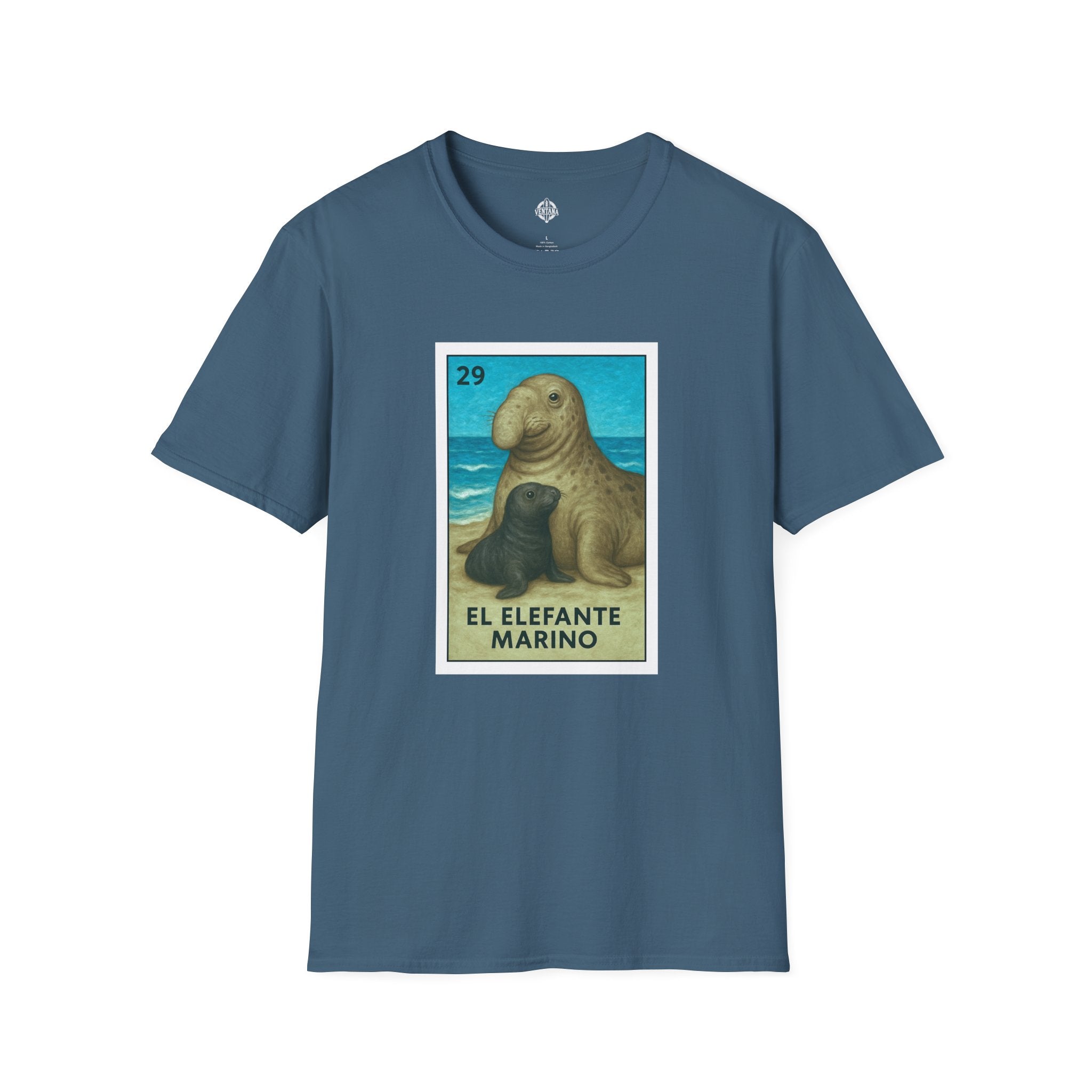 Elephant Seal Lotería cotton t-shirt image 3