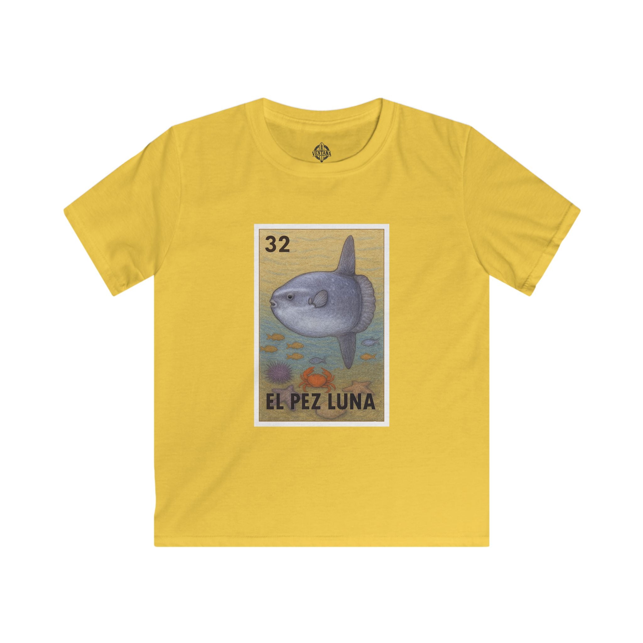 Sunfish Lotería kids soft style t-shirt image 7