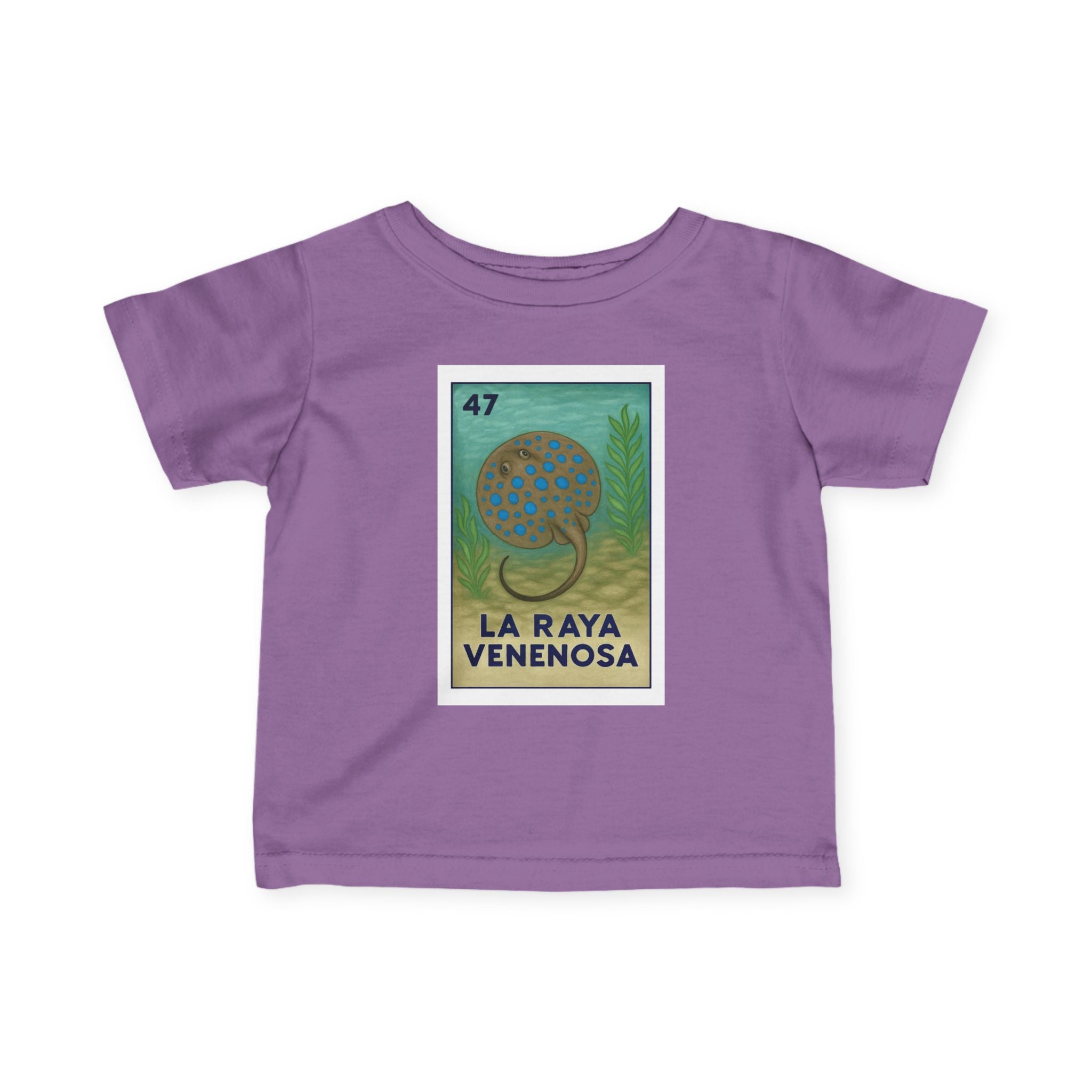 Stingray Lotería infant cotton t-shirt image 14