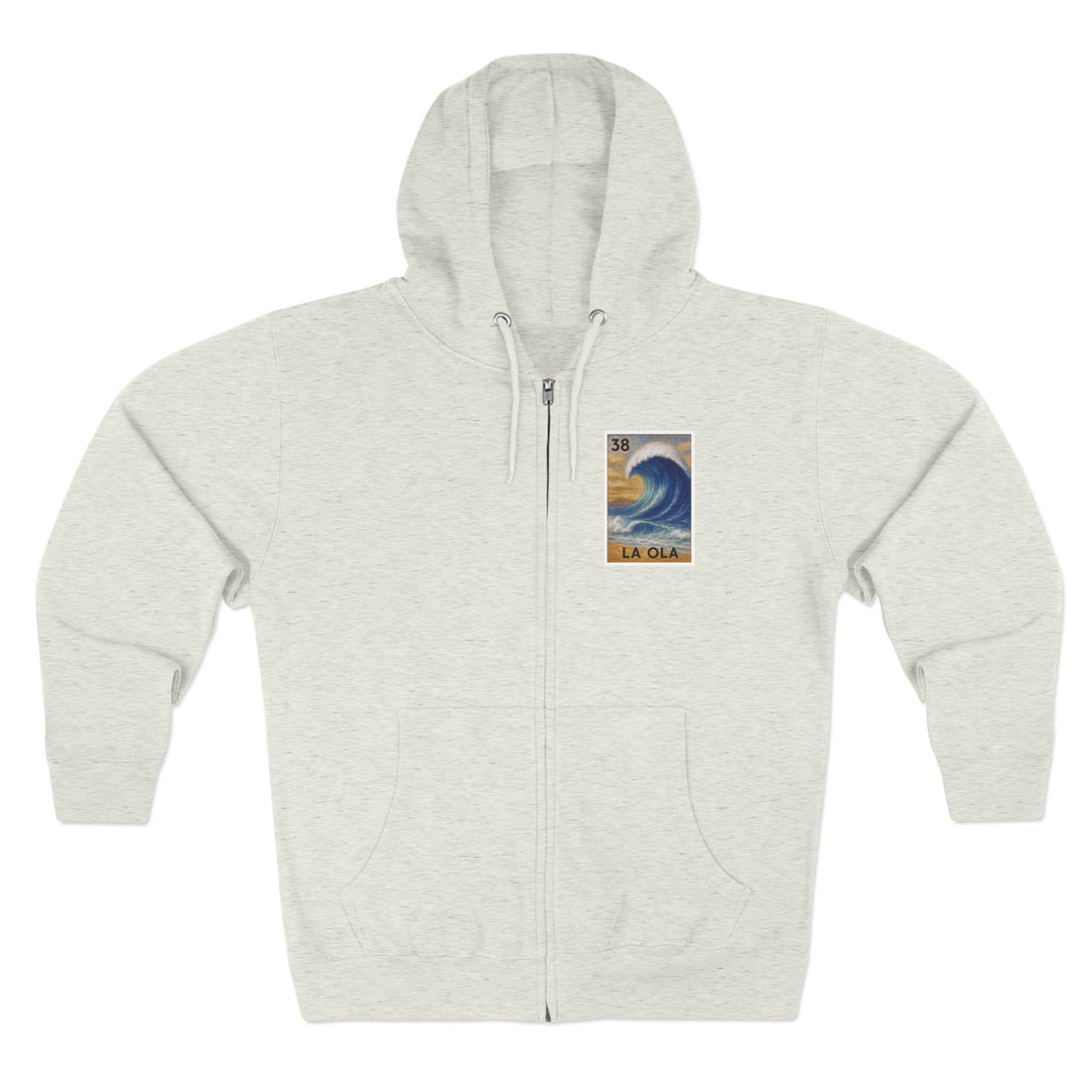 Wave Lotería zip fleece hoodie image 2