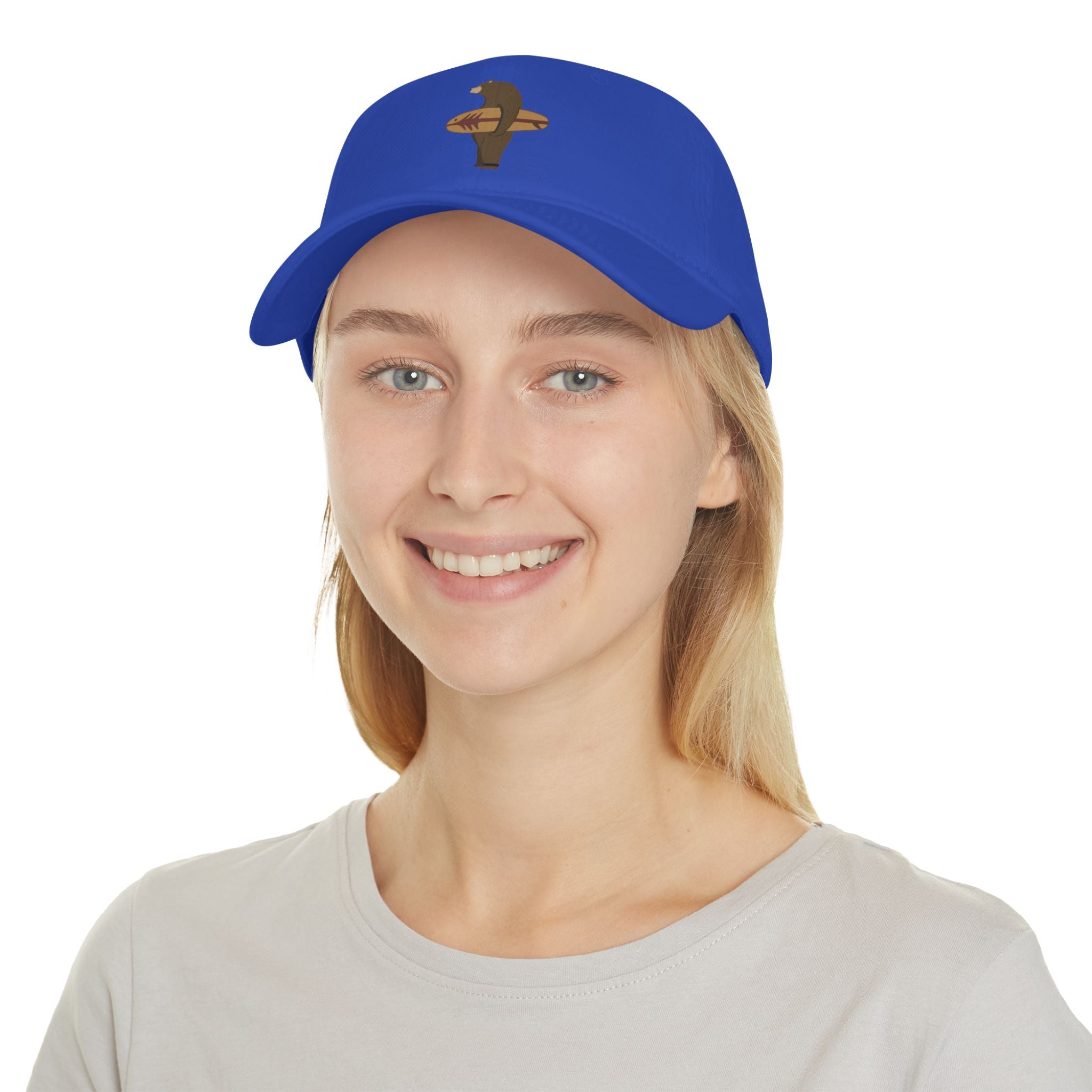 Surfing Grizzly Bear Baseball Cap