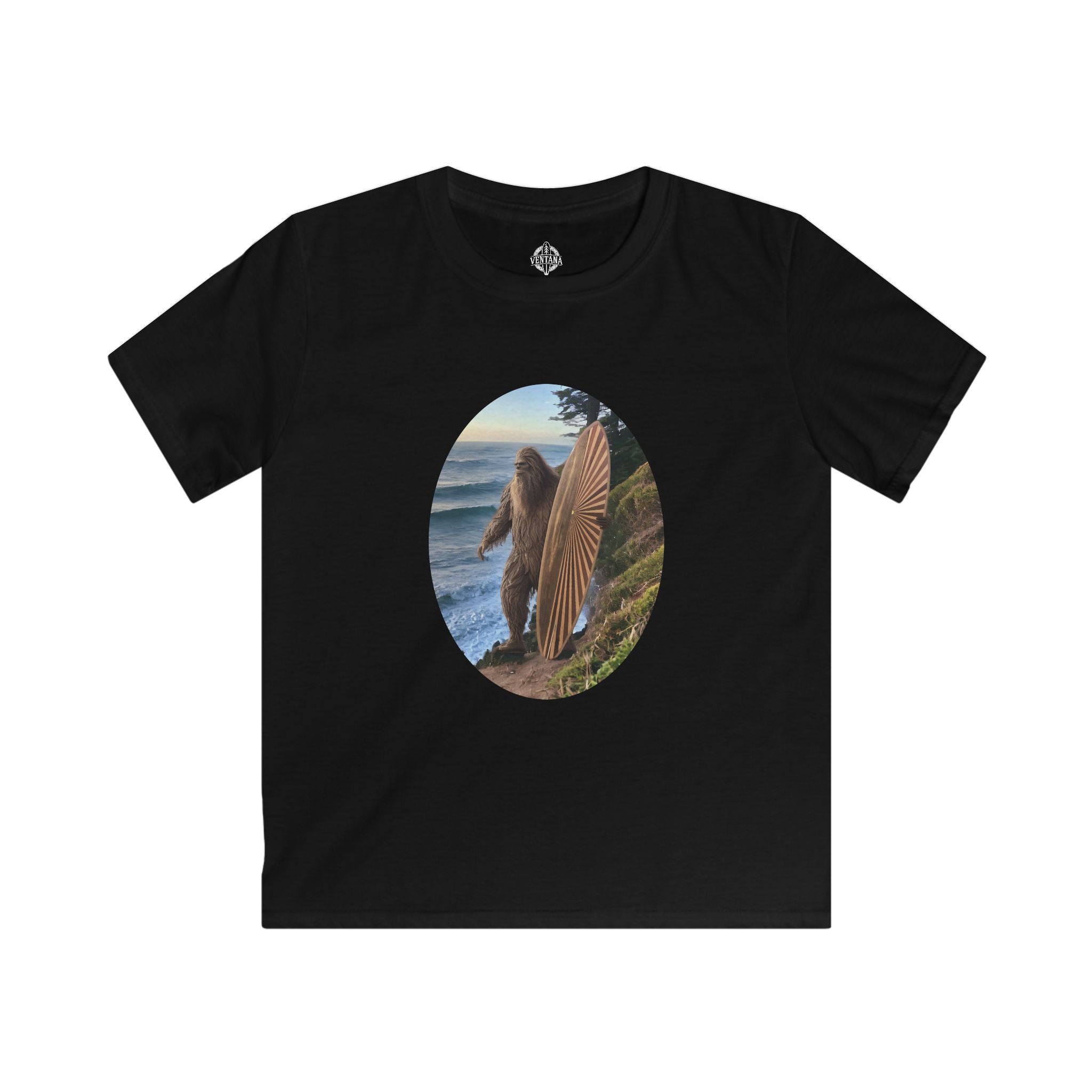 Ventana Real Surfsquatch kids soft style t-shirt image 5