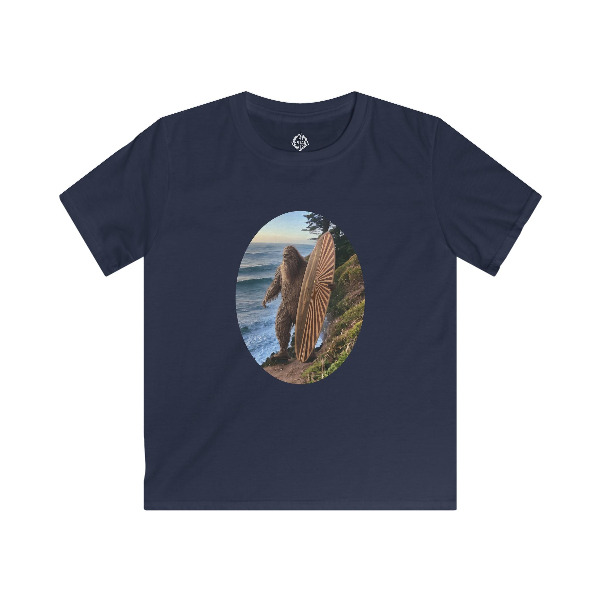 Ventana Real Surfsquatch kids soft style t-shirt image 1