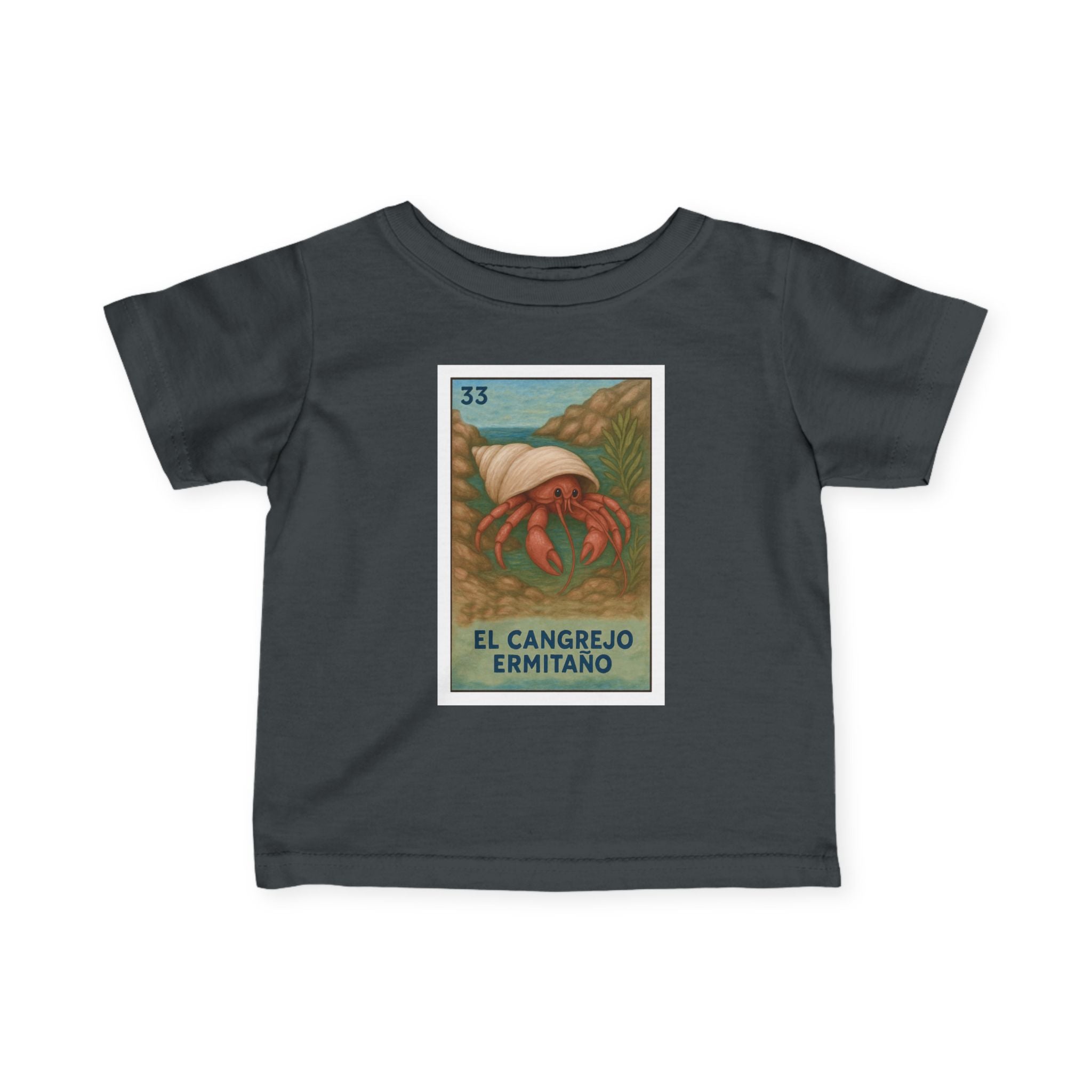 Hermit Crab Lotería infant cotton t-shirt image 11
