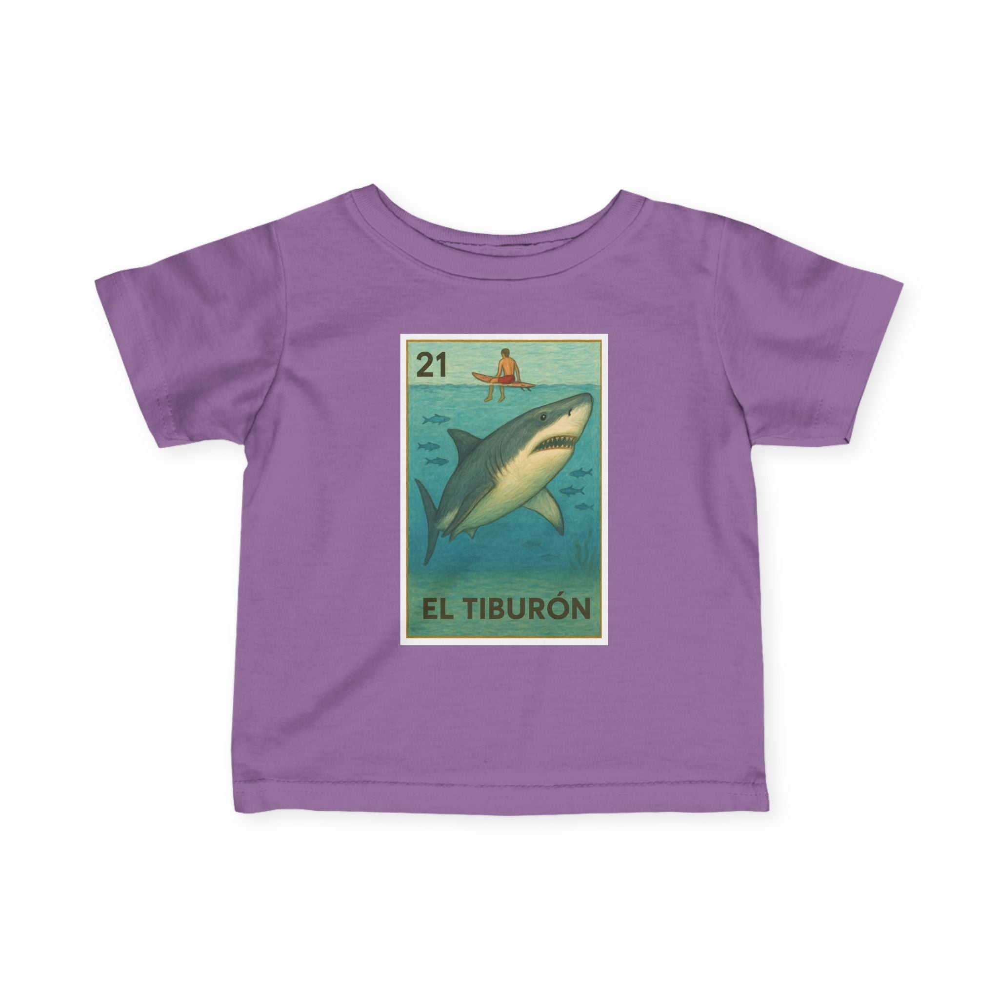 Shark Lotería infant cotton t-shirt image 14