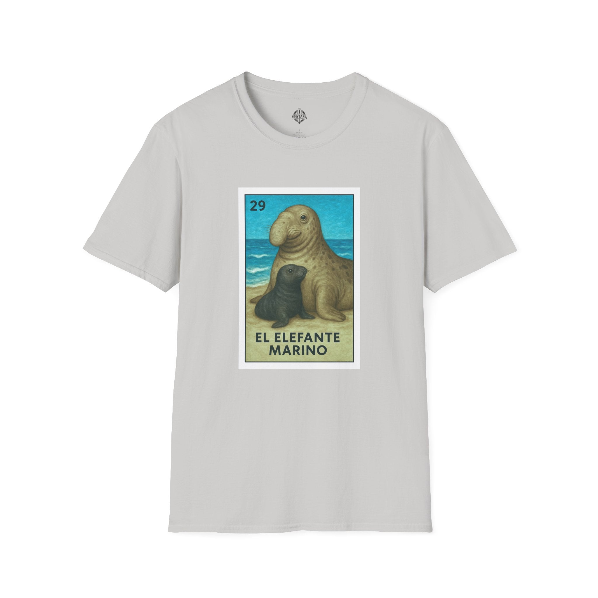 Elephant Seal Lotería cotton t-shirt image 6