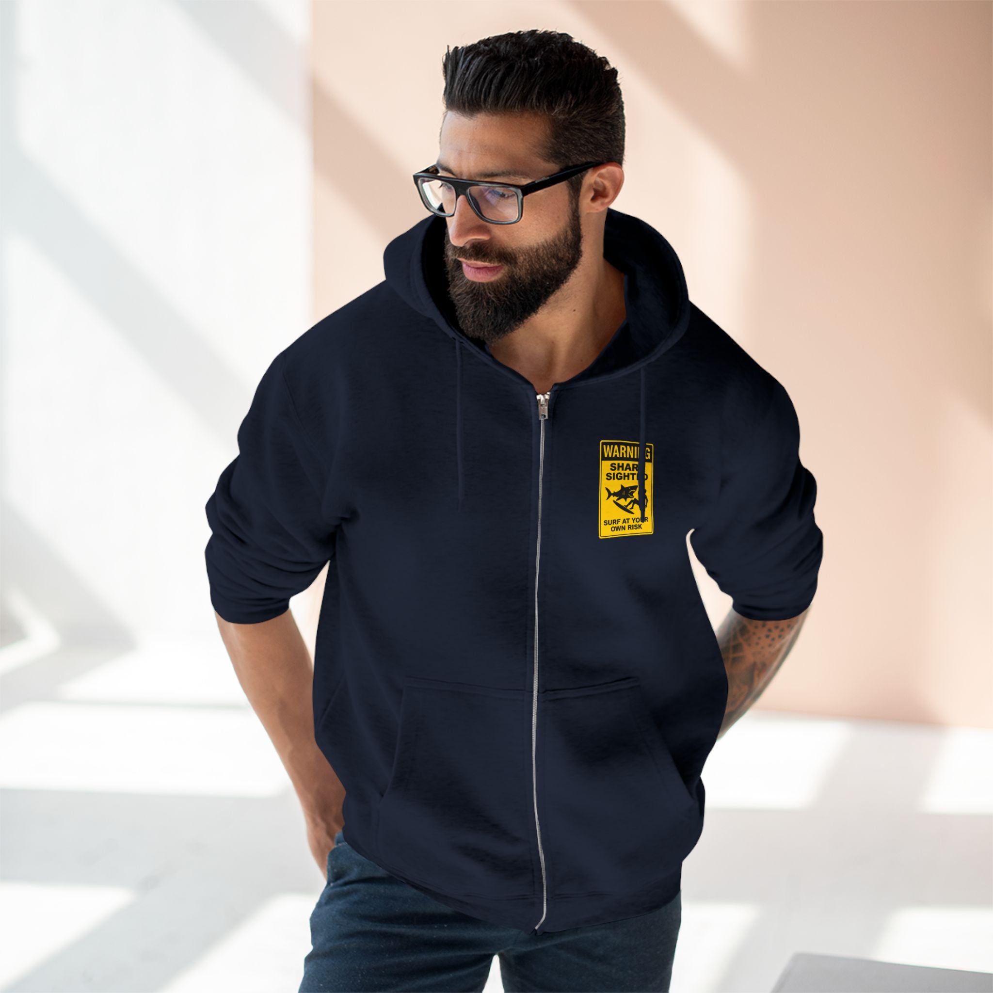 Shark Sighted Zip Hoodie