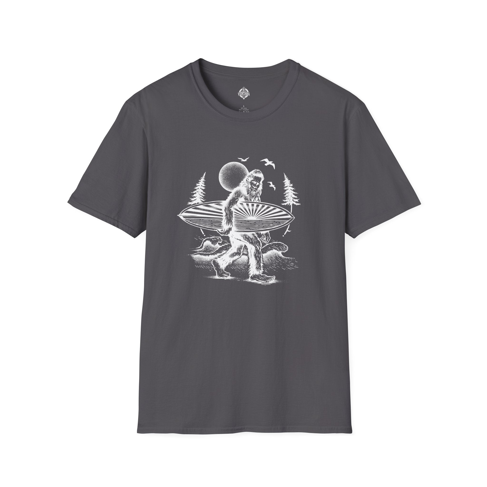 Ventana Surfsquatch by Thiago Bianchini cotton t-shirt image 13