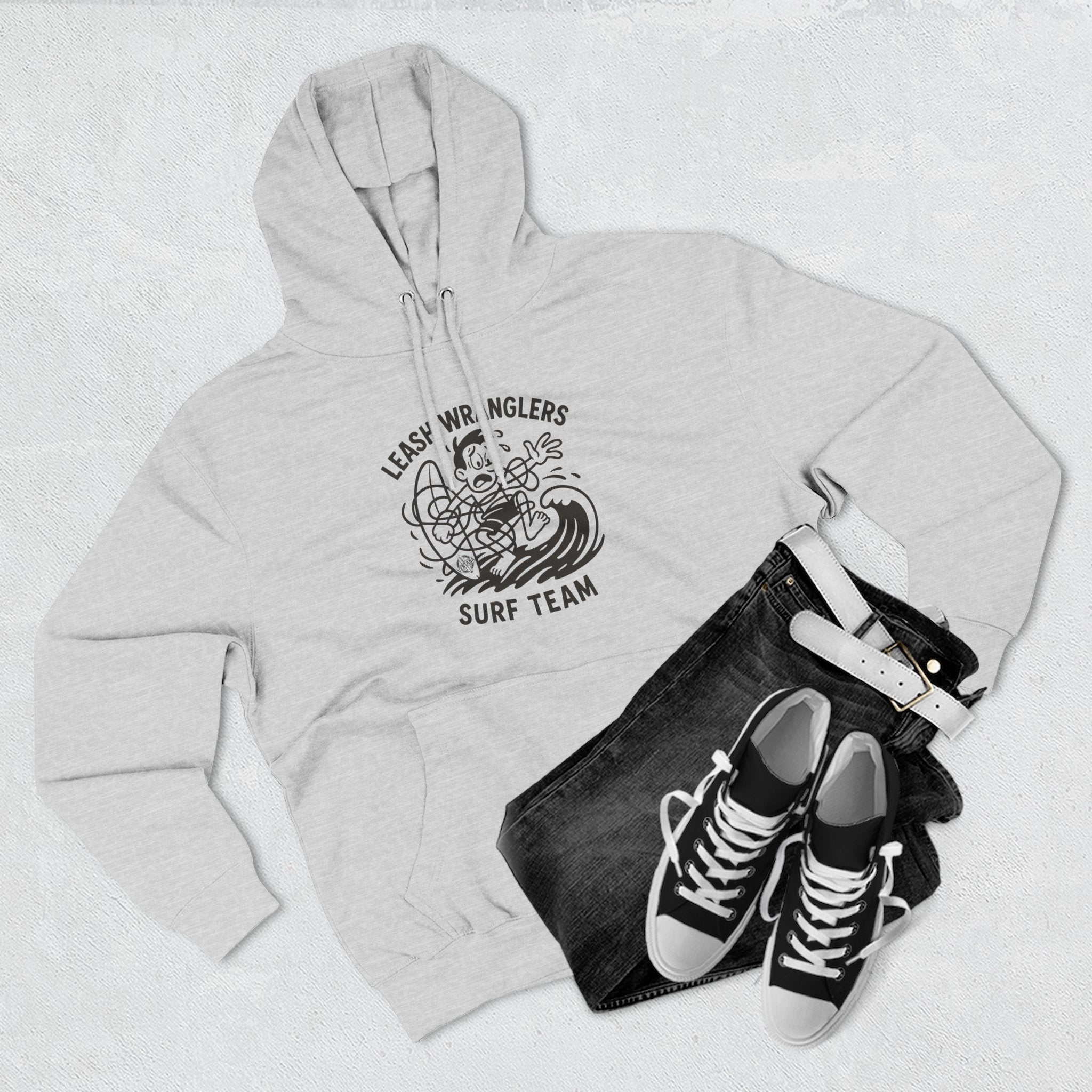 Leash Wranglers Surf Team fleece hoodie image 18