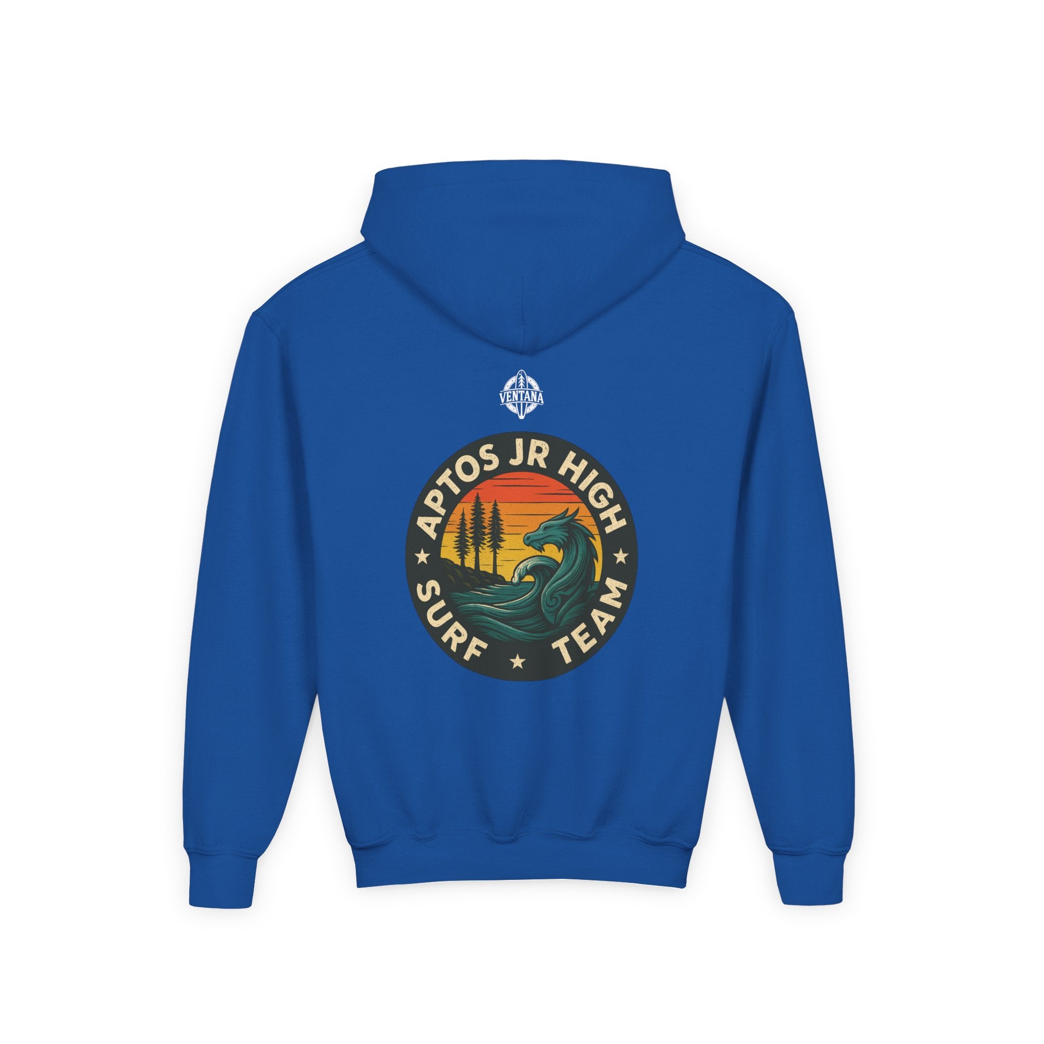 Aptos Jr High Surf Team Youth Pull-Over Hoodie - Heavy Blend Sweatshirt