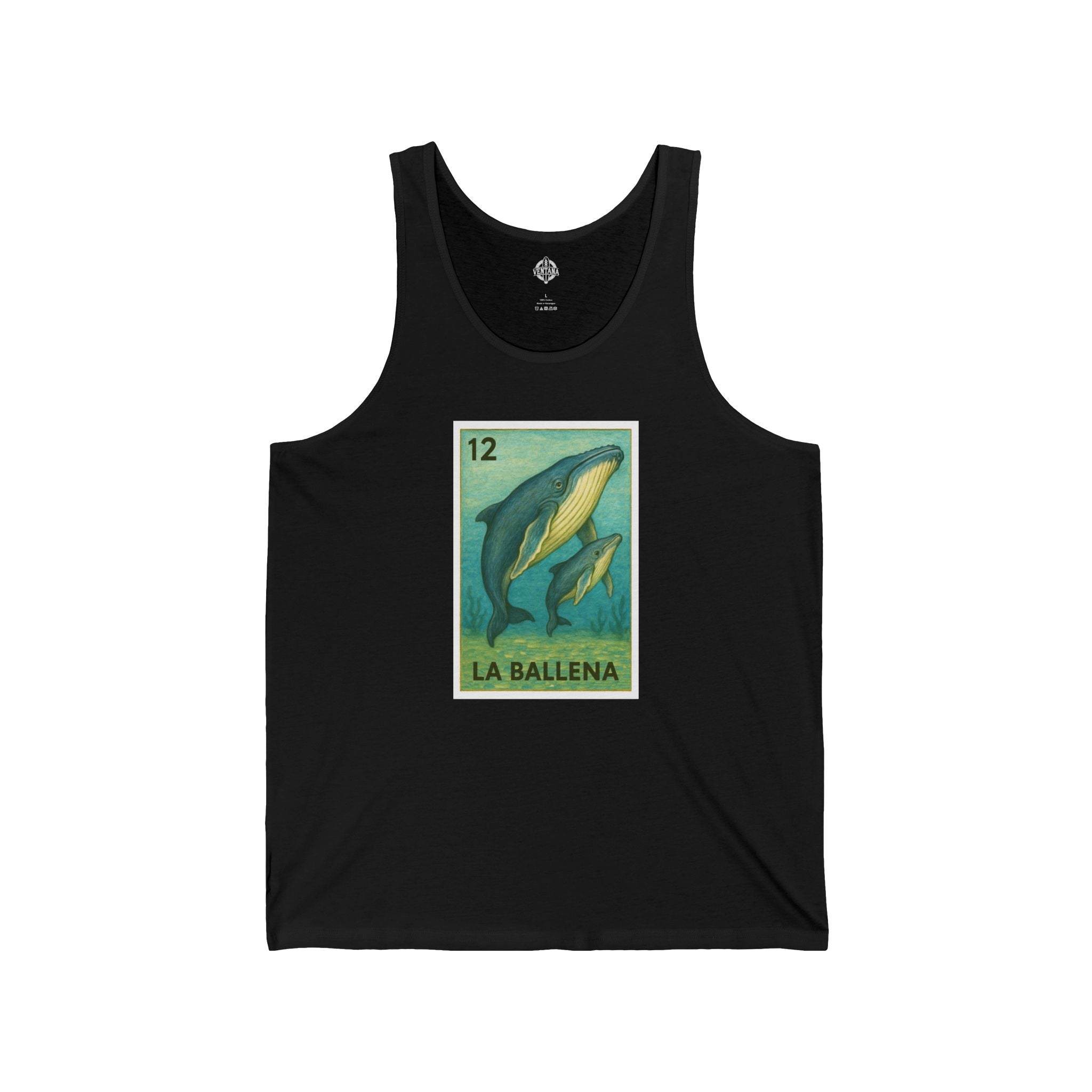 Whale Lotería jersey tank top image 3