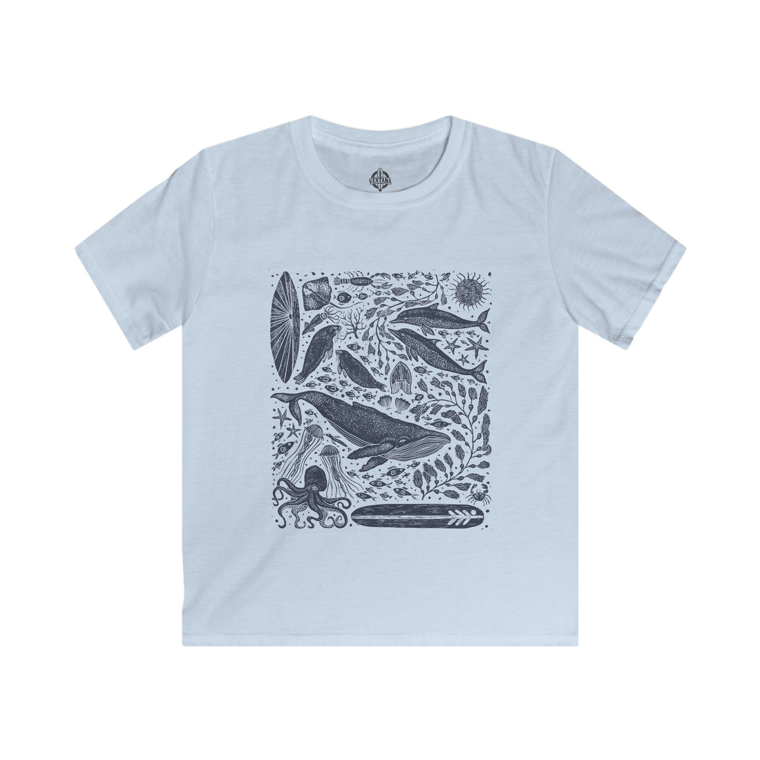 Ventana Marine Life by Lili Arnold cotton t-shirt image 2