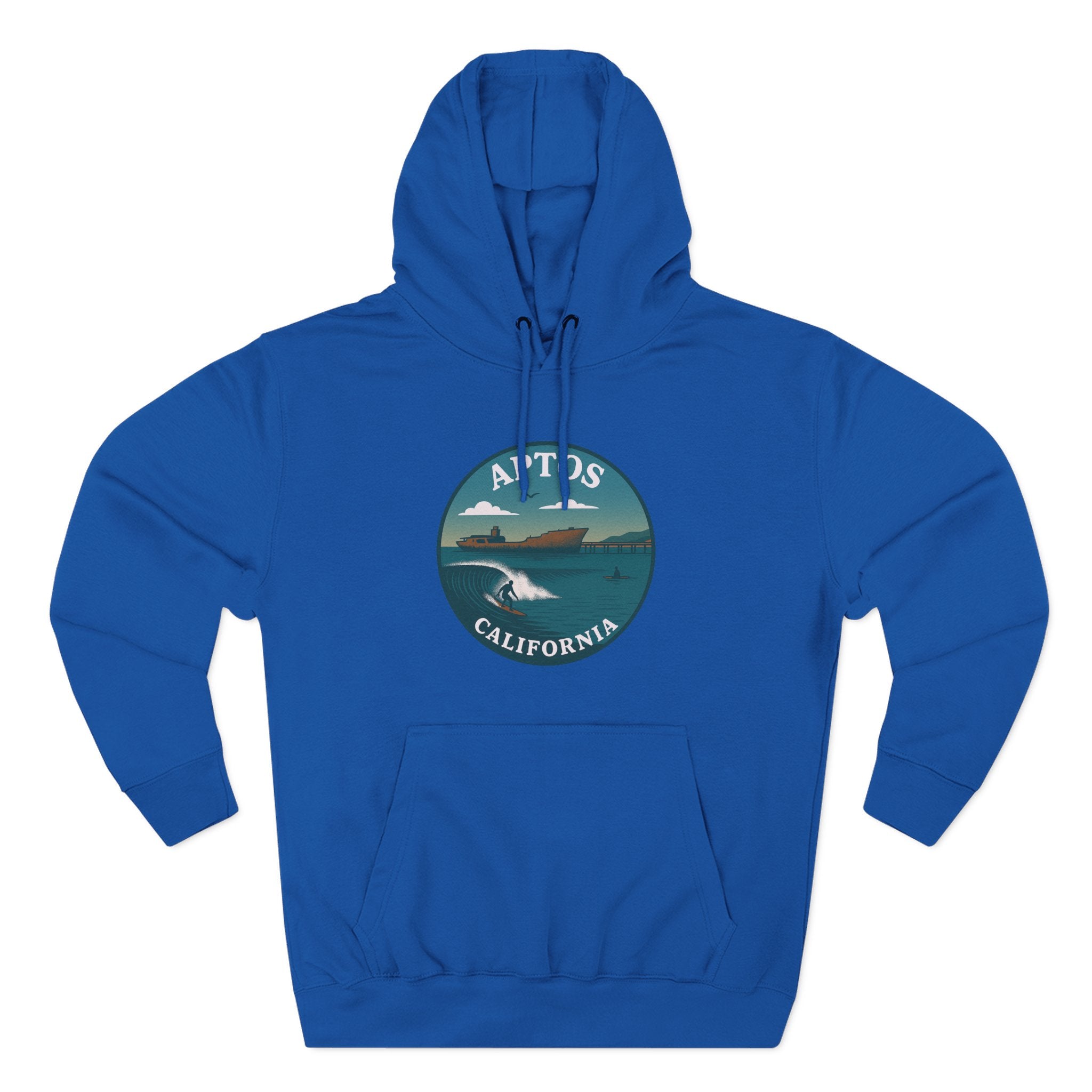 Aptos California Classic Unisex - Pull-Over Cotton Blend Fleece Hoodie