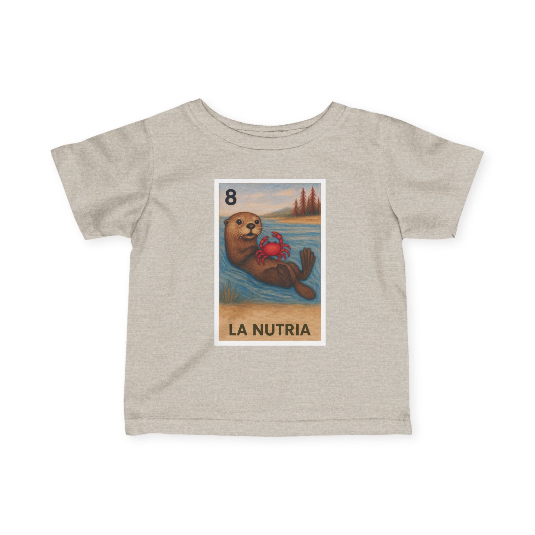 Sea Otter Lotería infant cotton t-shirt image 4