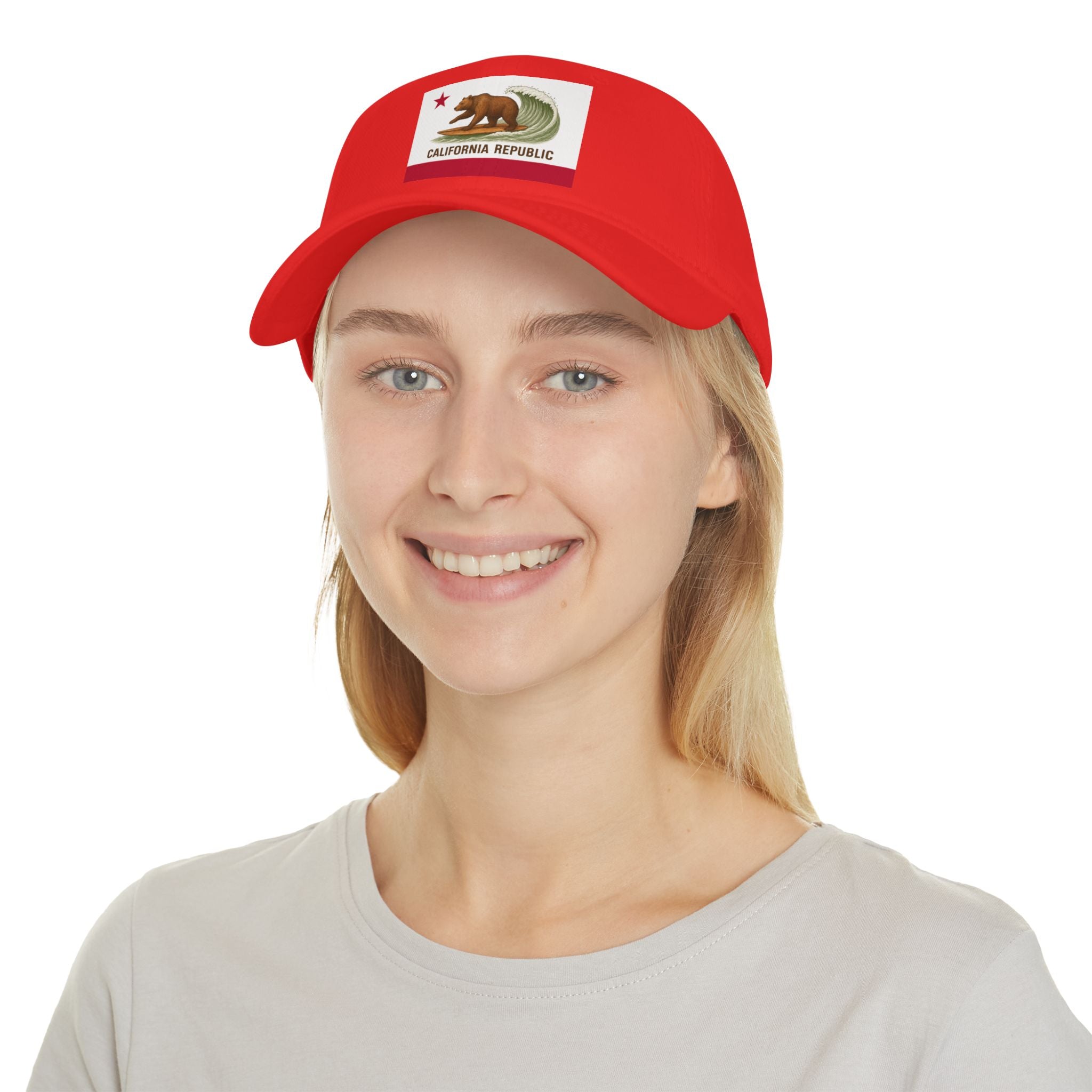 California Surfing Bear Flag Unisex - 100% Cotton Baseball Cap