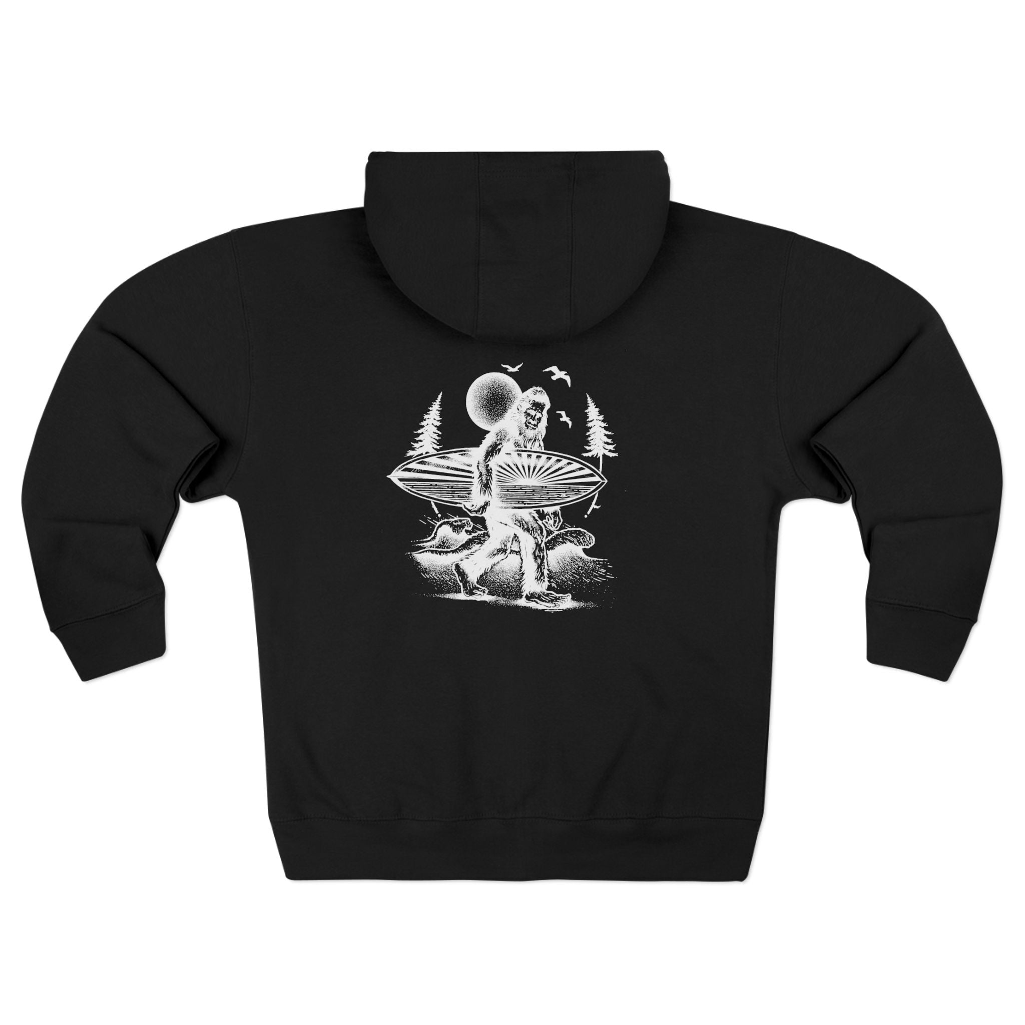 Ventana Surfsquatch by Thiago Bianchini zip fleece hoodie image 5