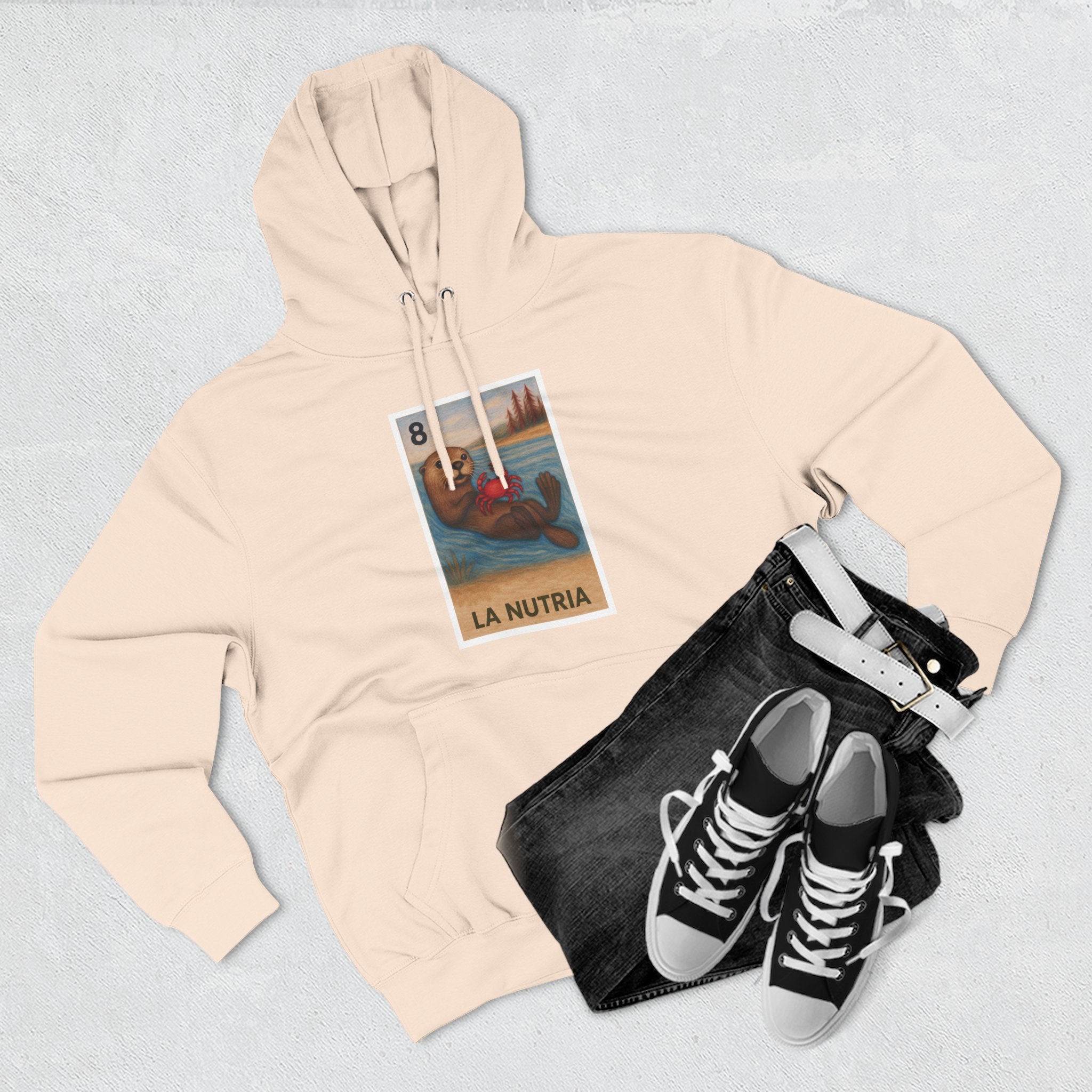 Sea Otter Lotería Fleece Hoodie