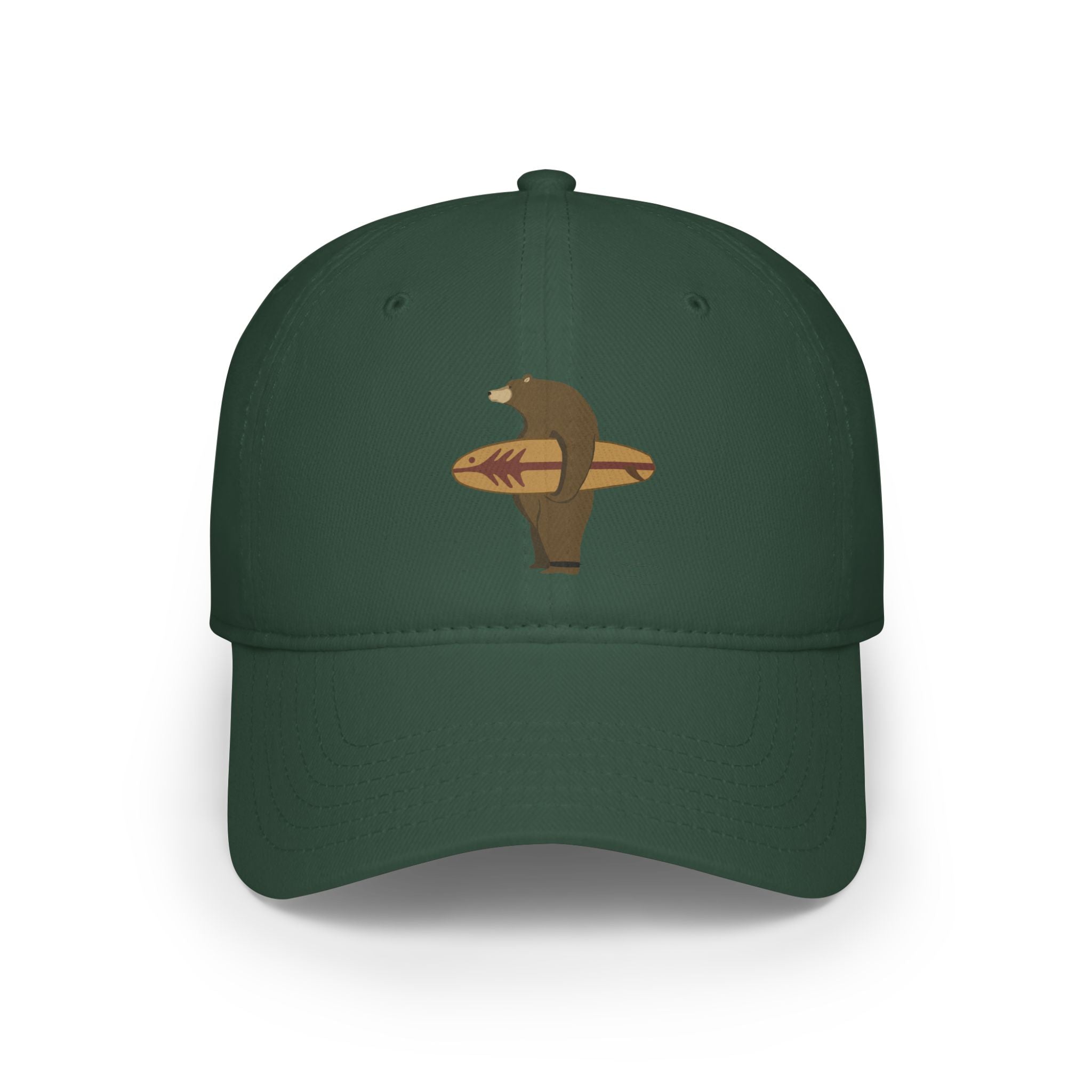Surfing Grizzly Bear by Fabian Lavater baseball cap image 4
