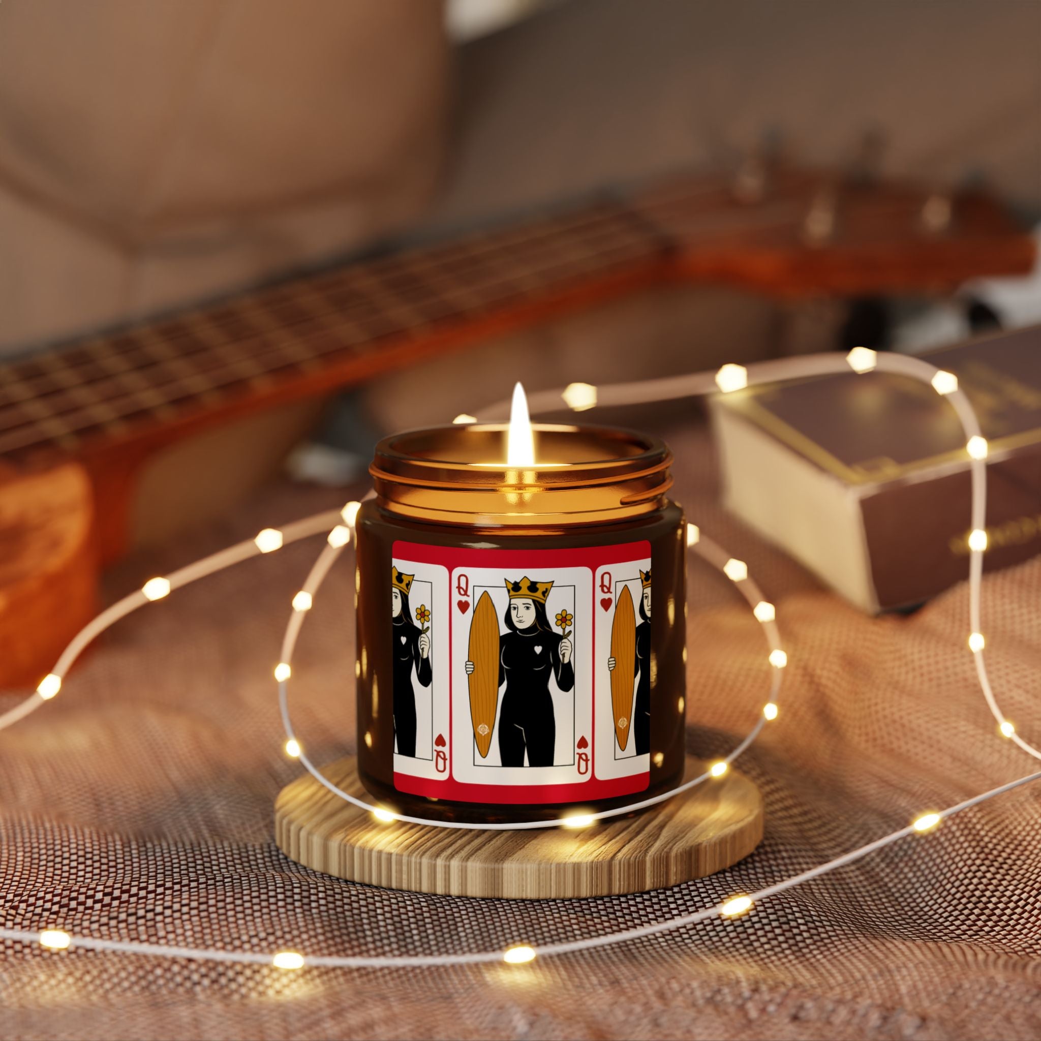 Queen of Hearts Surfer - Scented Soy Candle