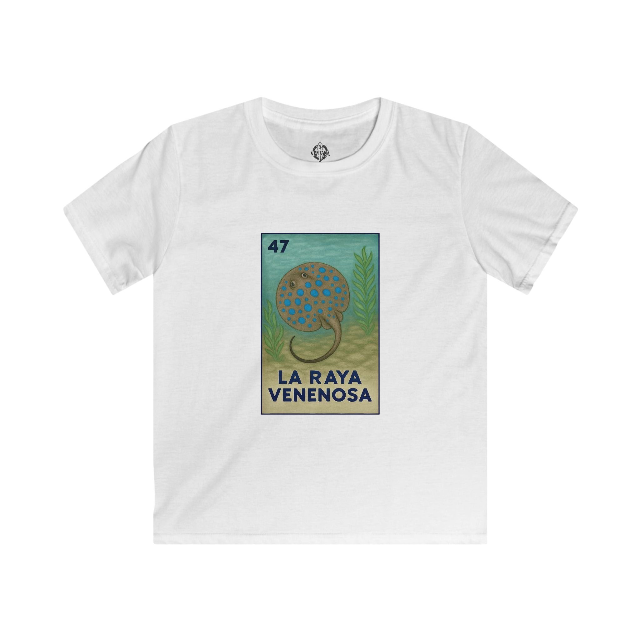 Stingray Lotería kids soft style t-shirt image 4