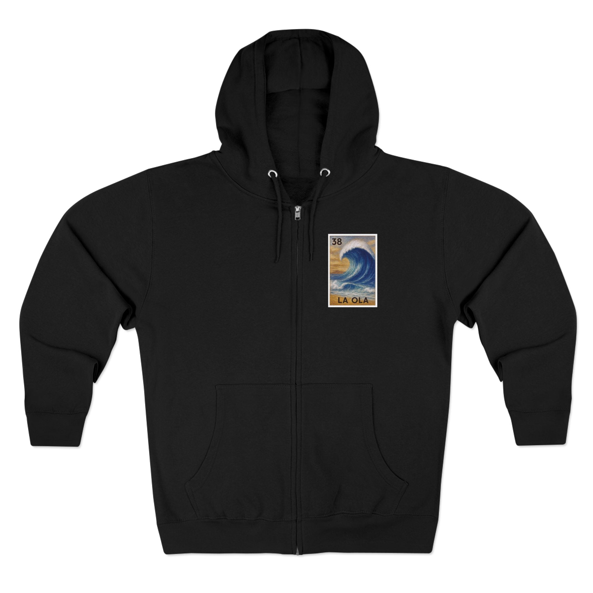 Wave Lotería zip fleece hoodie image 5