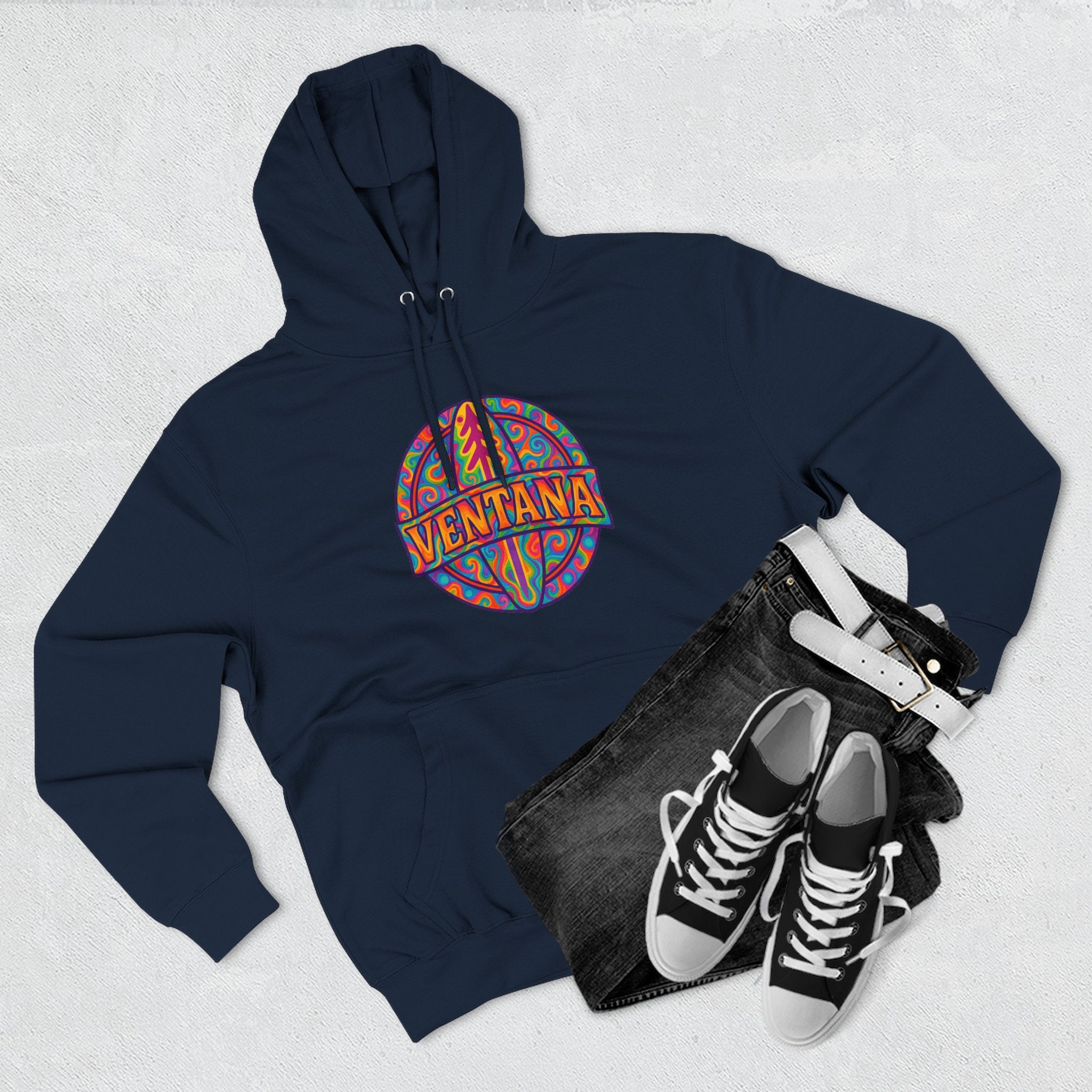 Ventana Psychedelic Treefish Logo Fleece Hoodie