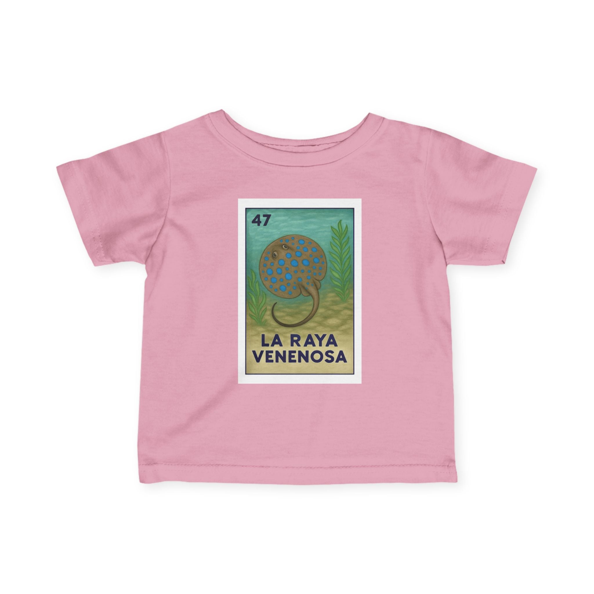 Stingray Lotería infant cotton t-shirt image 2
