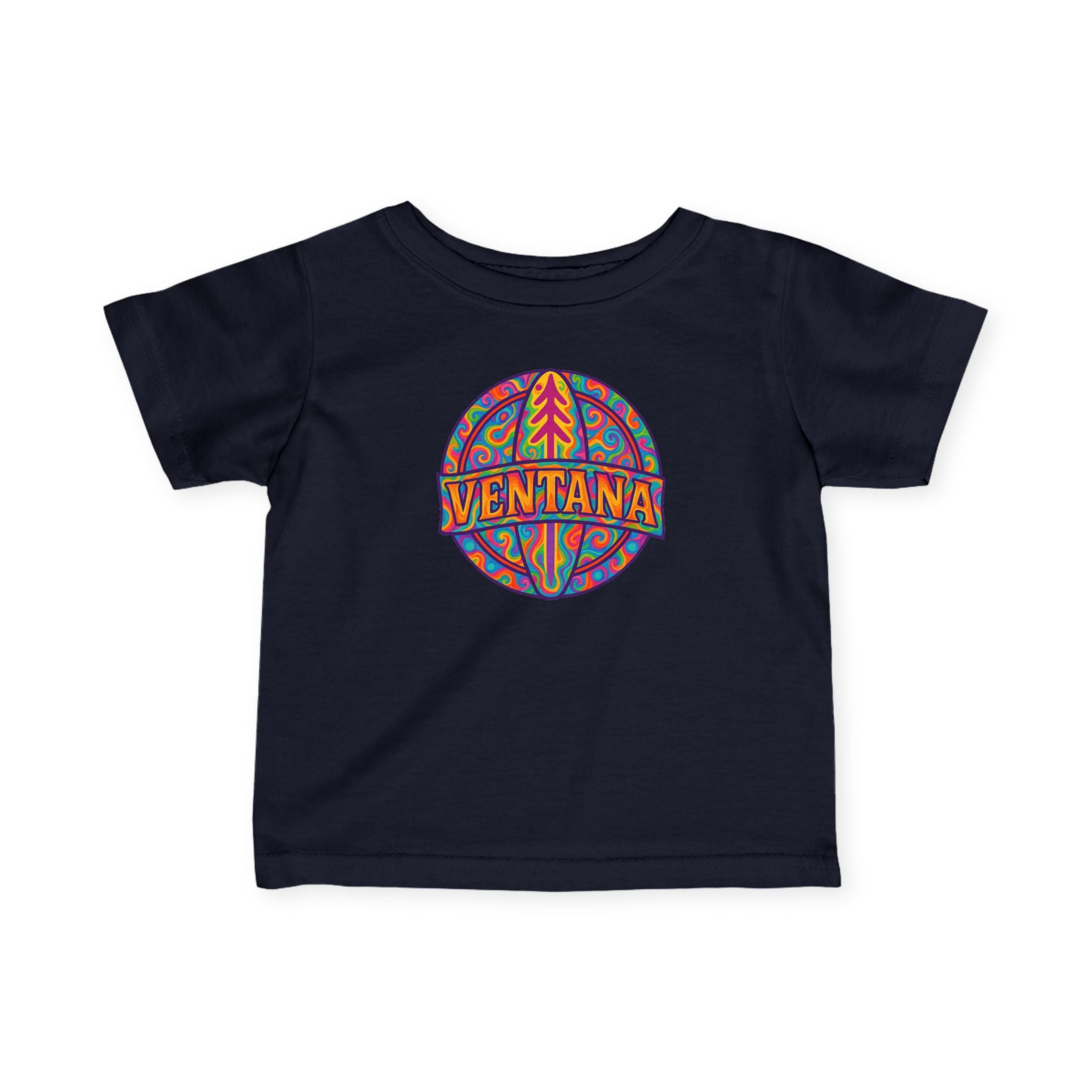 Ventana Psychedelic Treefish Logo infant cotton t-shirt image 3