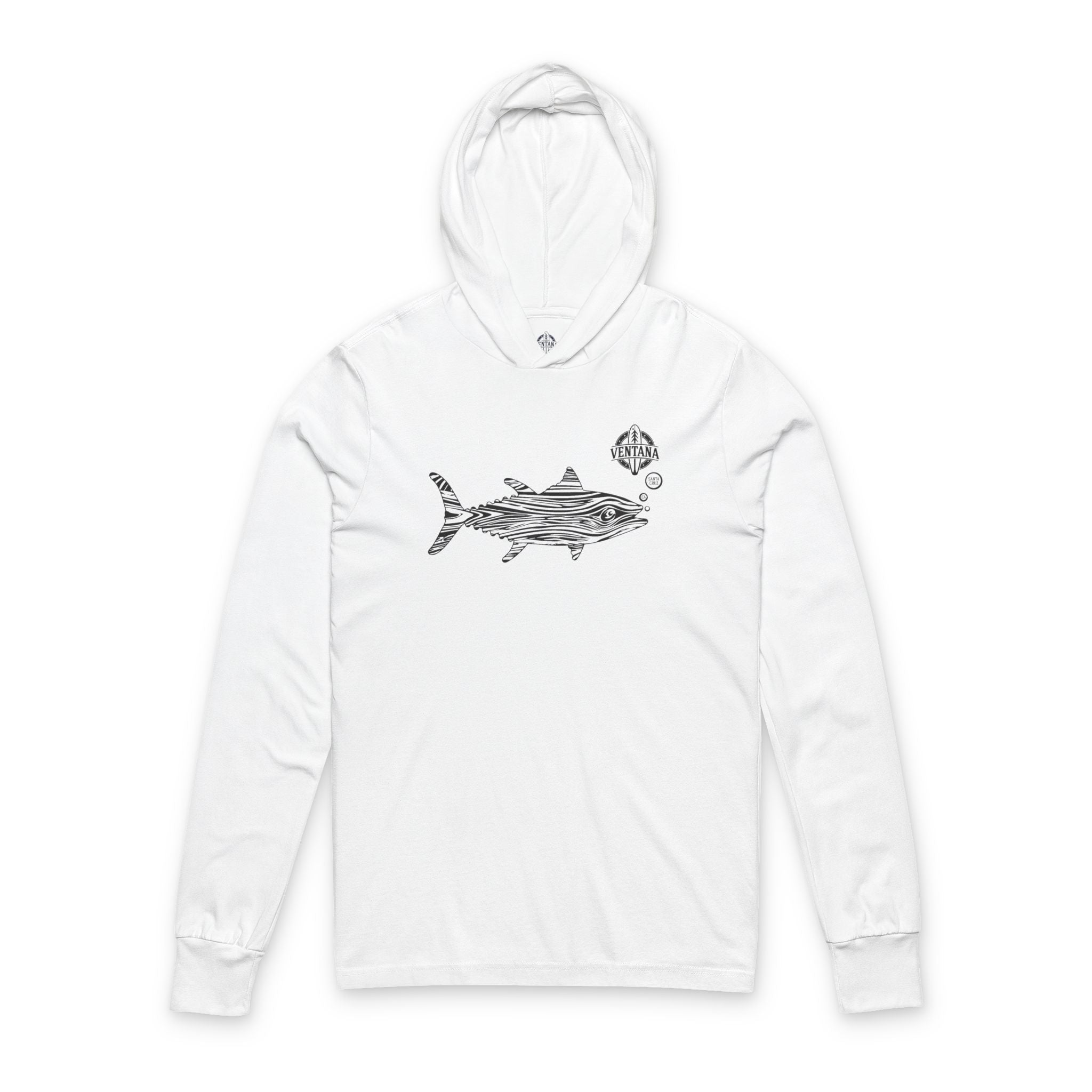 Ventana Wooden Tuna cotton hooded long sleeve t-shirt image 3
