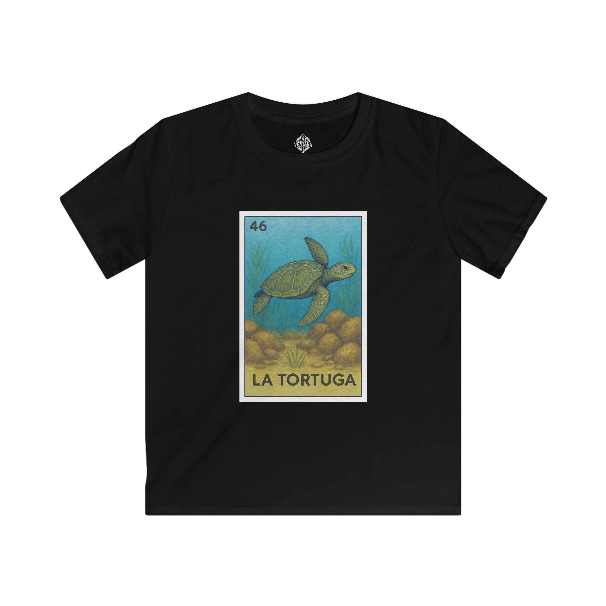 Turtle Lotería kids soft style t-shirt image 4