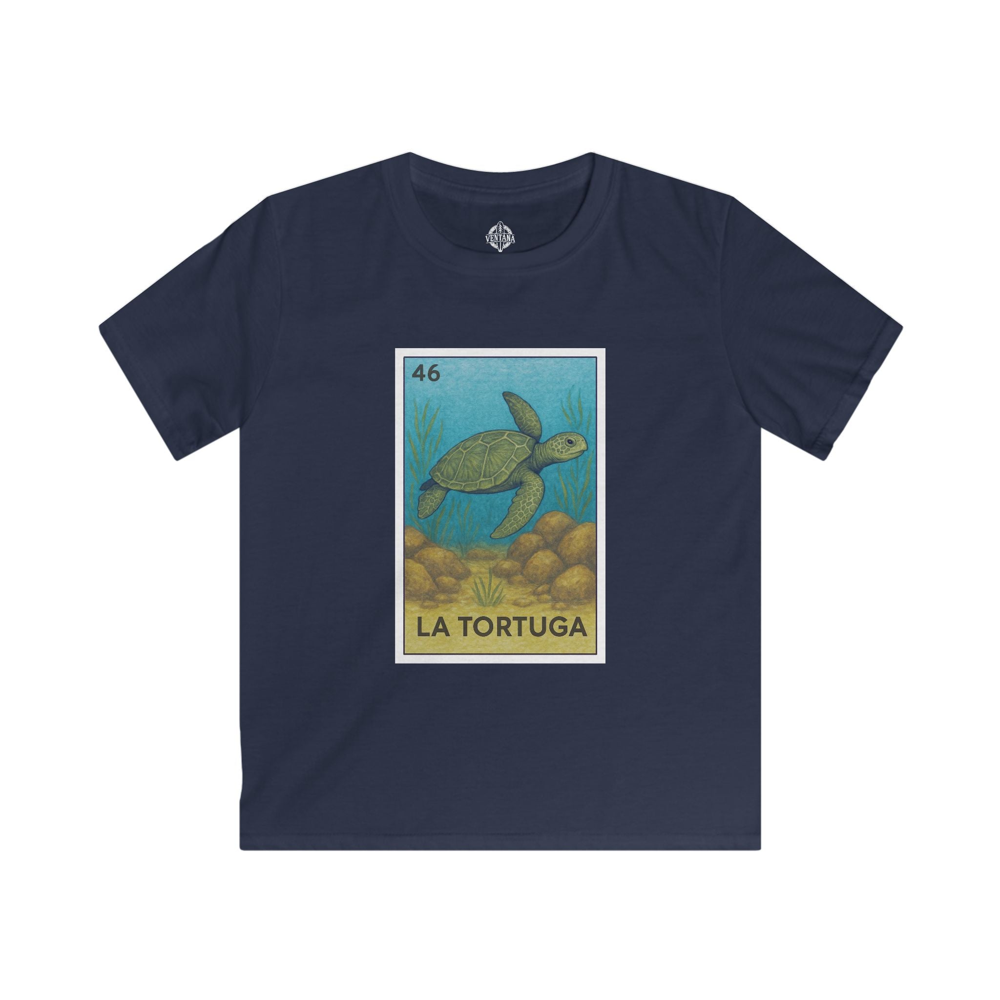 Turtle Lotería kids soft style t-shirt image 1