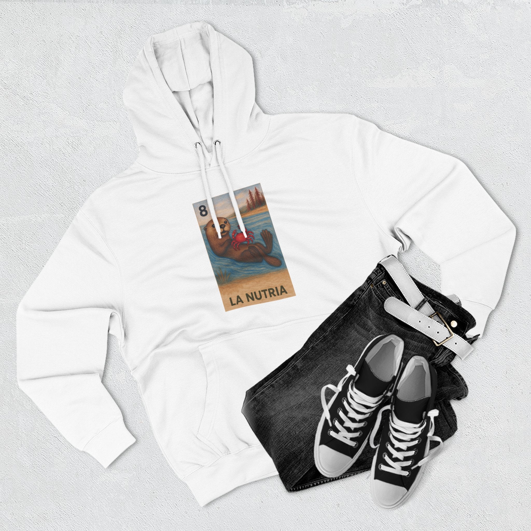 Sea Otter Lotería fleece hoodie image 12