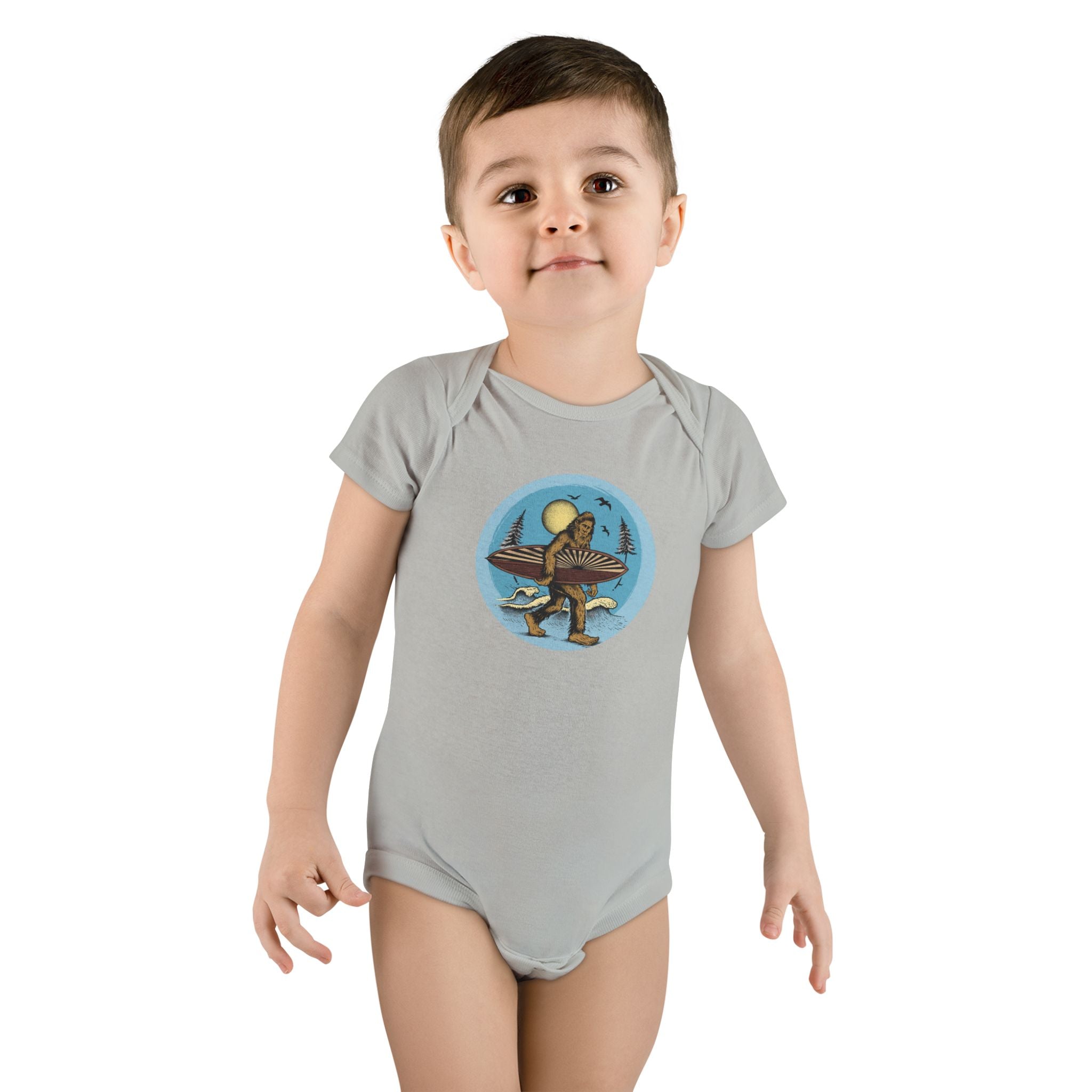 Ventana Surfsquatch by Thiago Bianchini baby cotton onesie image 9