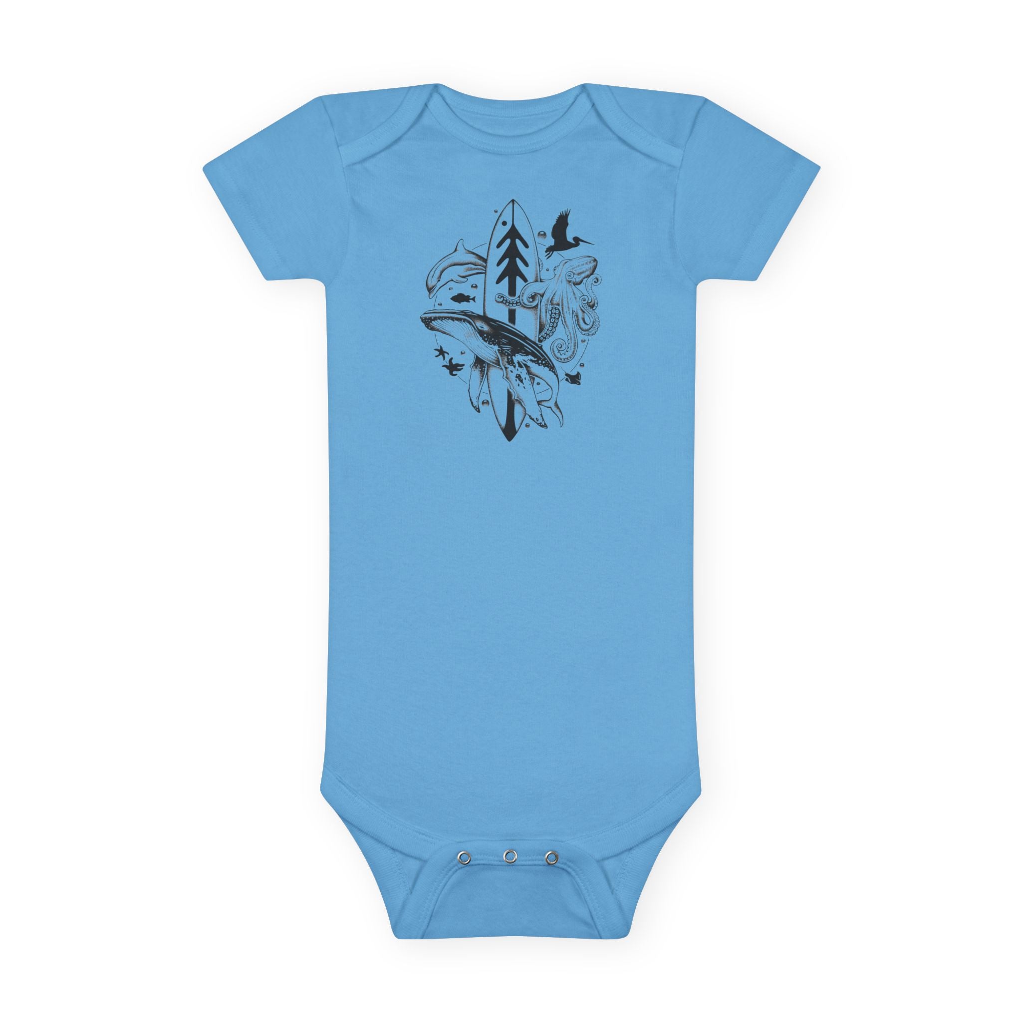 Ventana Monterey Bay by Thiago Bianchini baby cotton onesie image 1