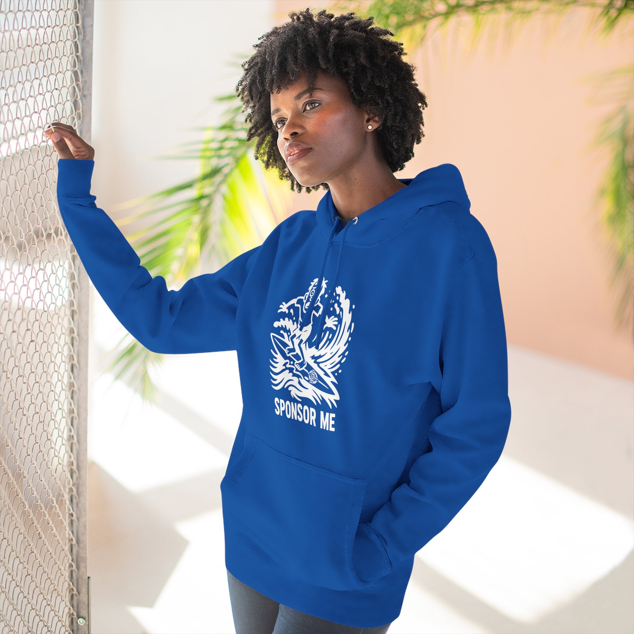 Sponsor Me Unisex - Pull-Over Cotton Blend Fleece Hoodie