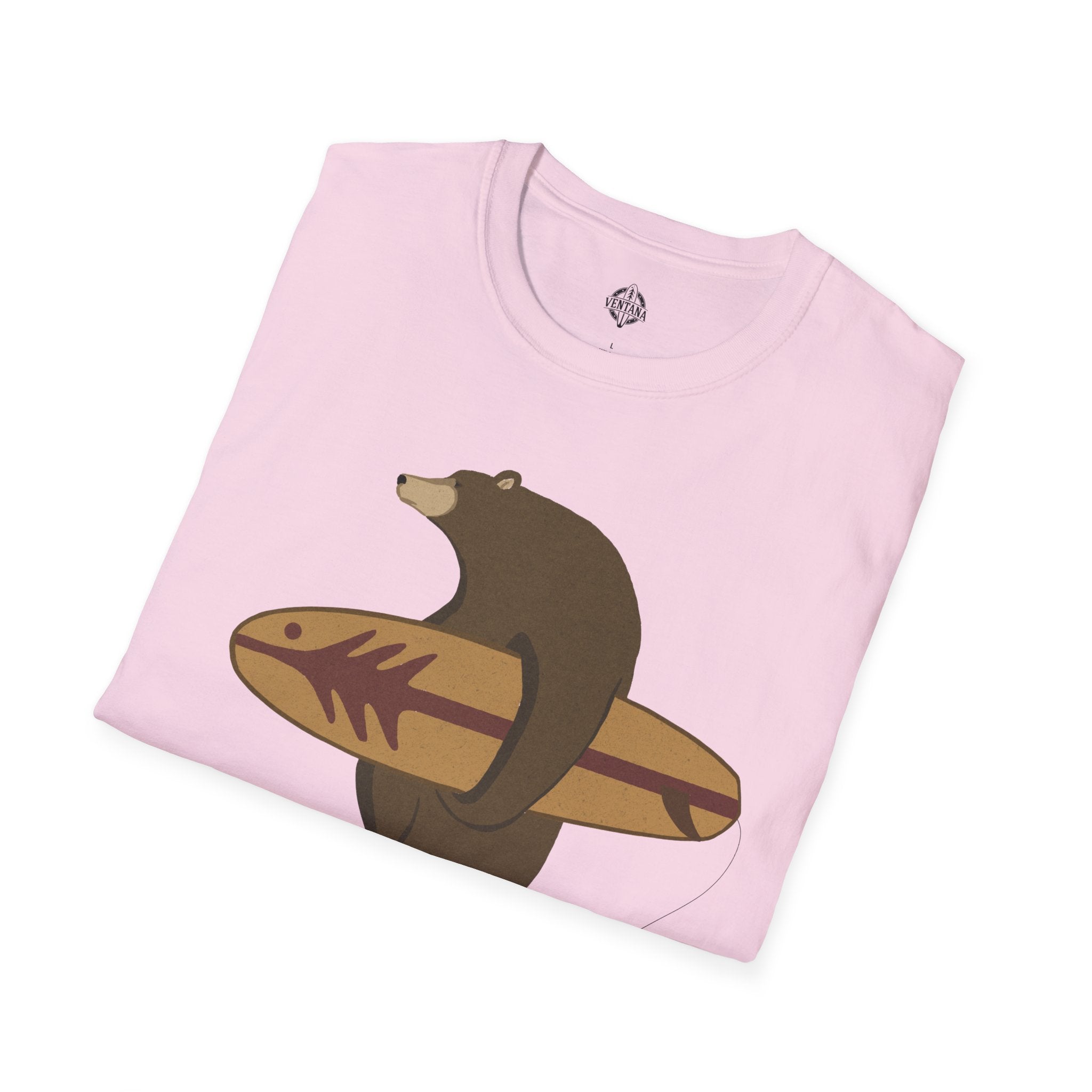 Surfing Grizzly Bear T-Shirt