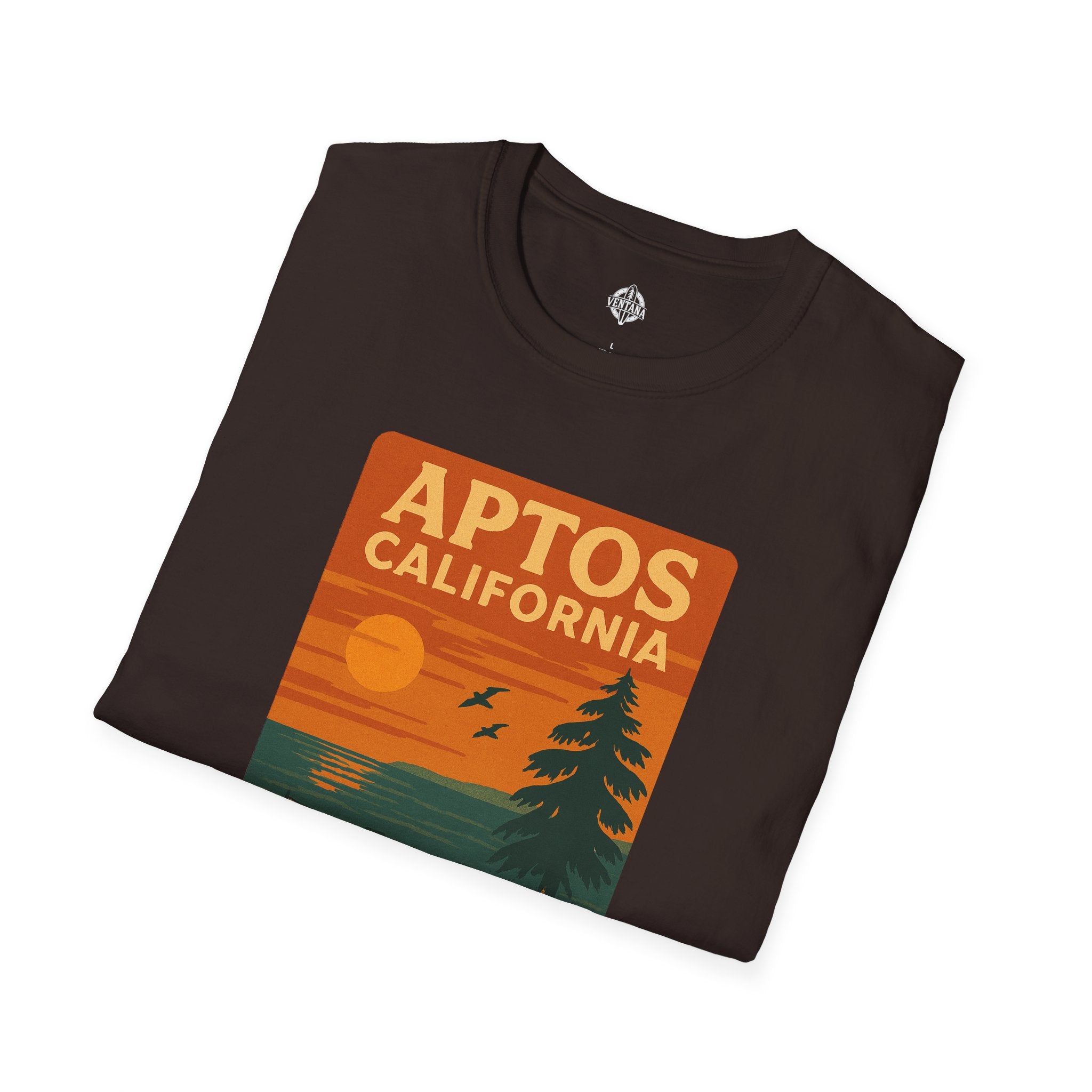 Aptos California Sunset Unisex - U.S. Cotton T-Shirt