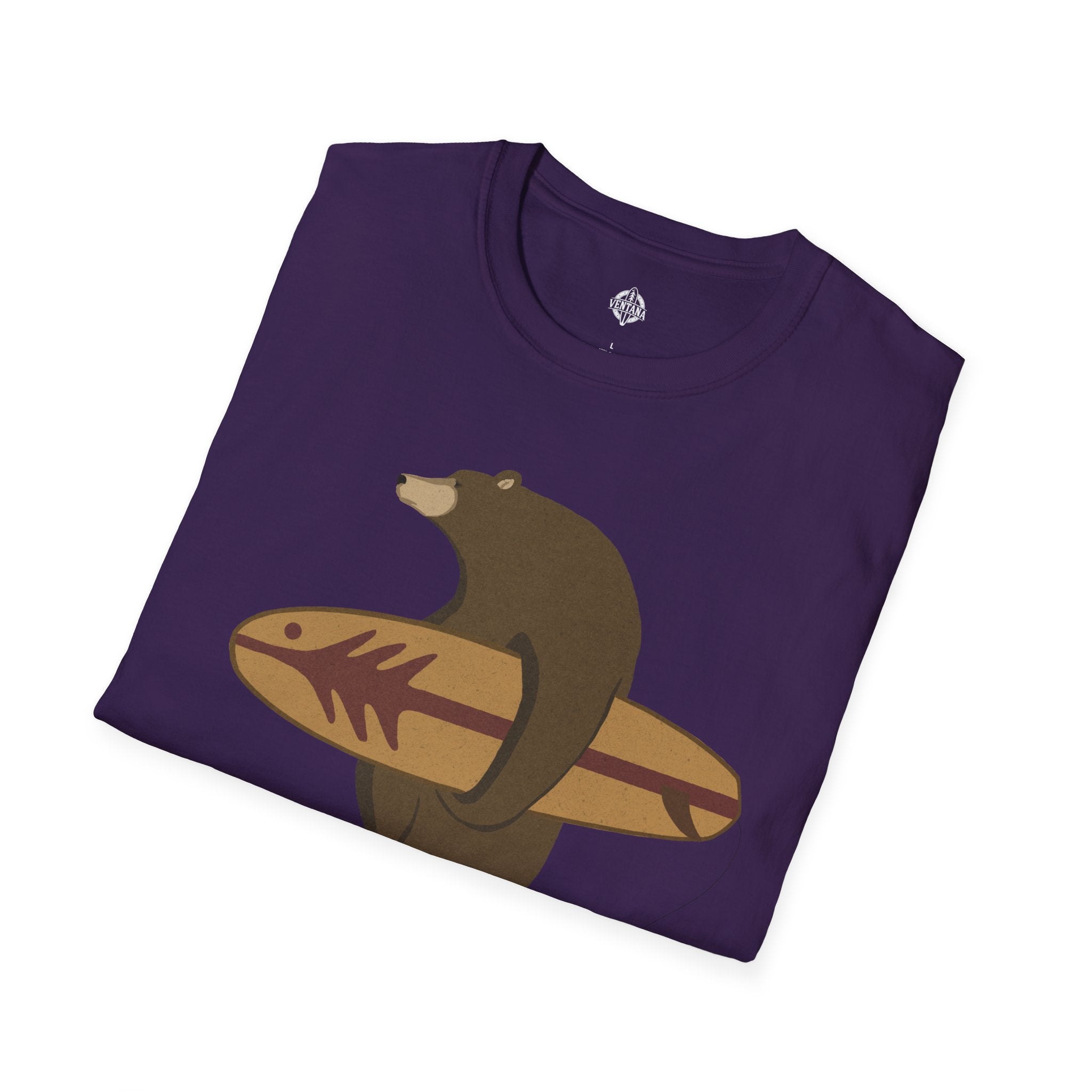 Surfing Grizzly Bear T-Shirt